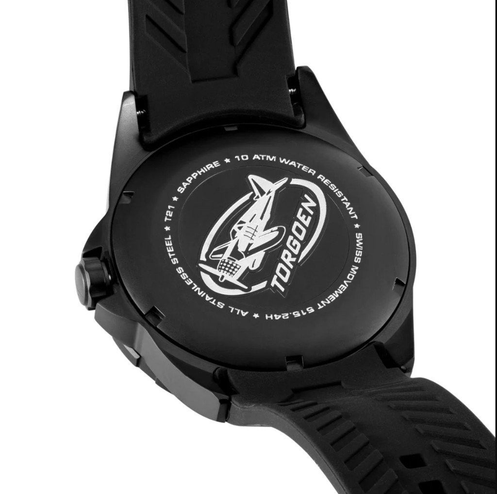 Other New Torgoen TN-1256 T21 DLC 44mm Black Silicone Strap Watch Size ONE SIZE - 2 Thumbnail