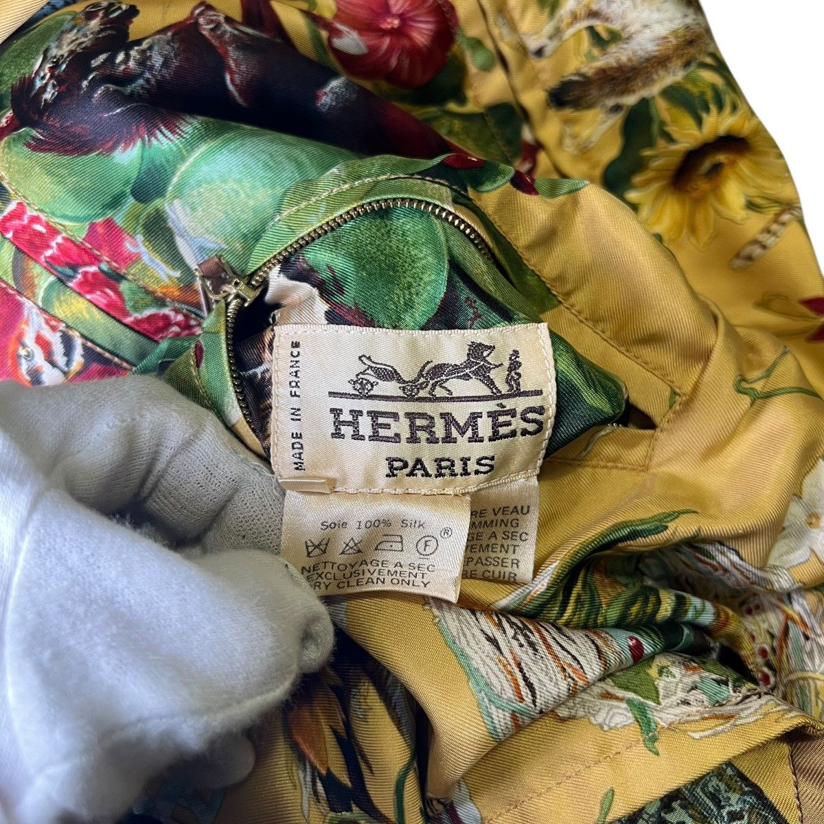 Hermes Hermès 1992 Silk Reversible Jacket - Art by Kermit Oliver Size US M / EU 48-50 / 2 - 14 Thumbnail