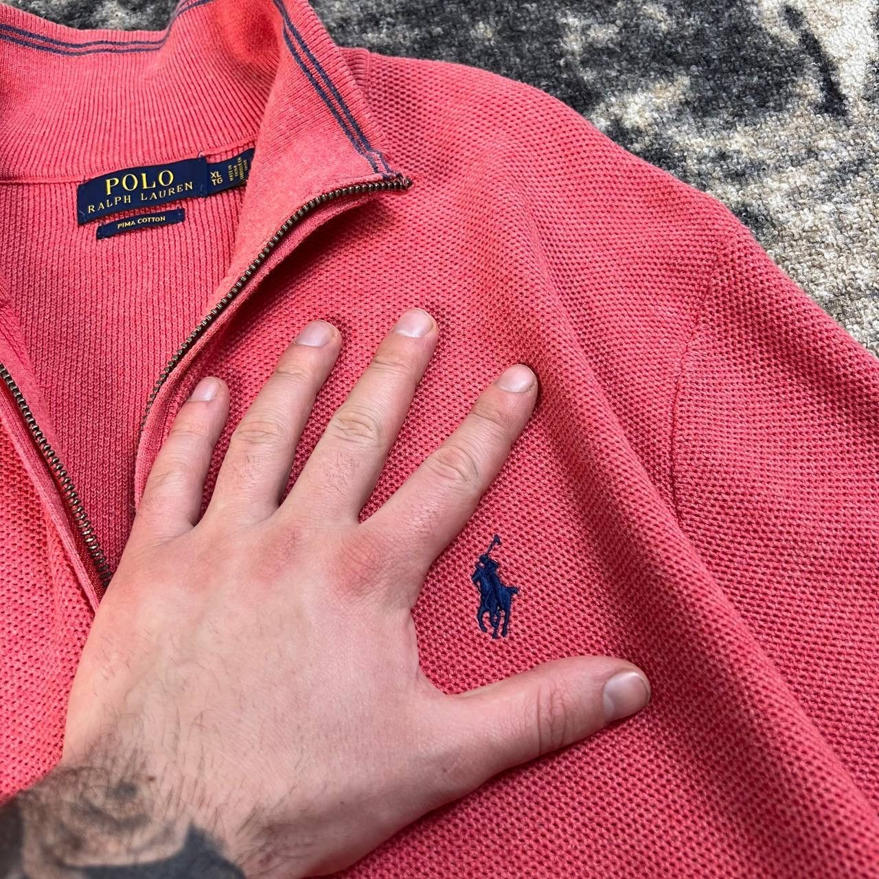 Polo Ralph Lauren Polo Ralph Lauren Luxury Quarter Zip Up Sweater Size US XL / EU 56 / 4 - 4 Thumbnail