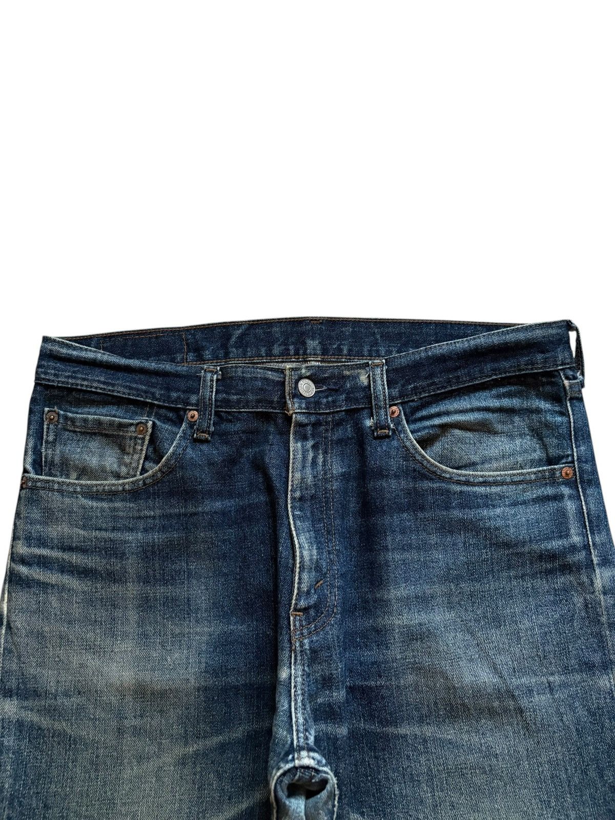 Levi's Vintage 90s Levis 533 Mud Wash Distressed Loose Baggy Jeans Size US 35 - 4 Thumbnail