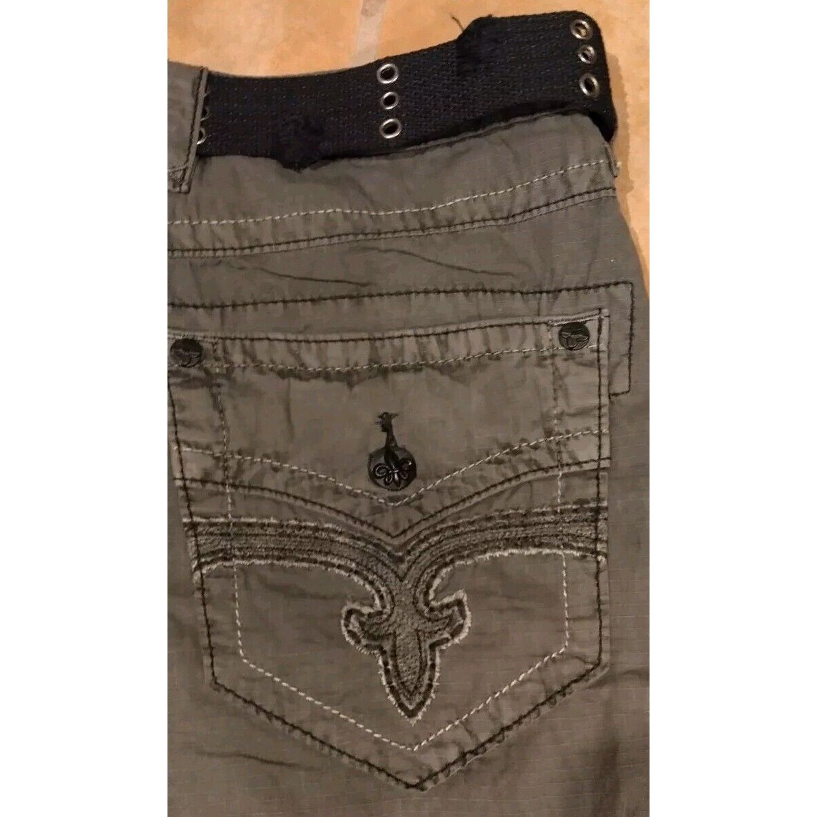 Rock Revival ROCK REVIVAL DENIM JEANS SHORTS SIZE: 36 24 Slim Cargo Size US 36 / EU 52 - 5 Thumbnail