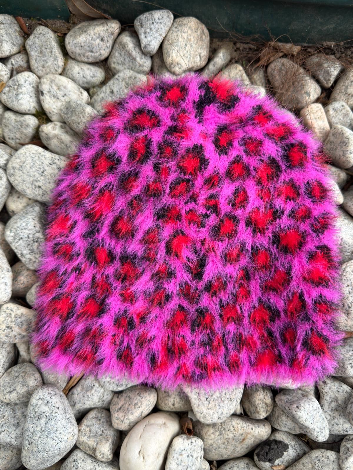 Stussy Stussy Leopard Skullcap Beanie Pink Hat Vintage Y2k Size ONE SIZE - 2 Thumbnail
