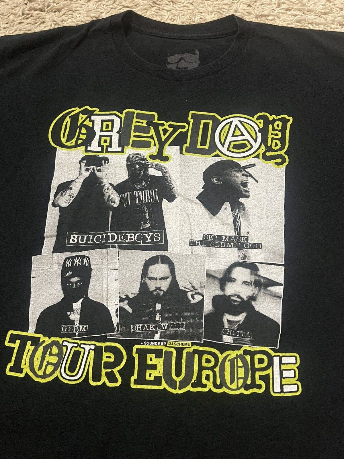 Fuck The Population × G59 Records Grey Day Suicideboys G59 Tour Europe 2023 Tee rare Size US L / EU 52-54 / 3 - 3 Thumbnail