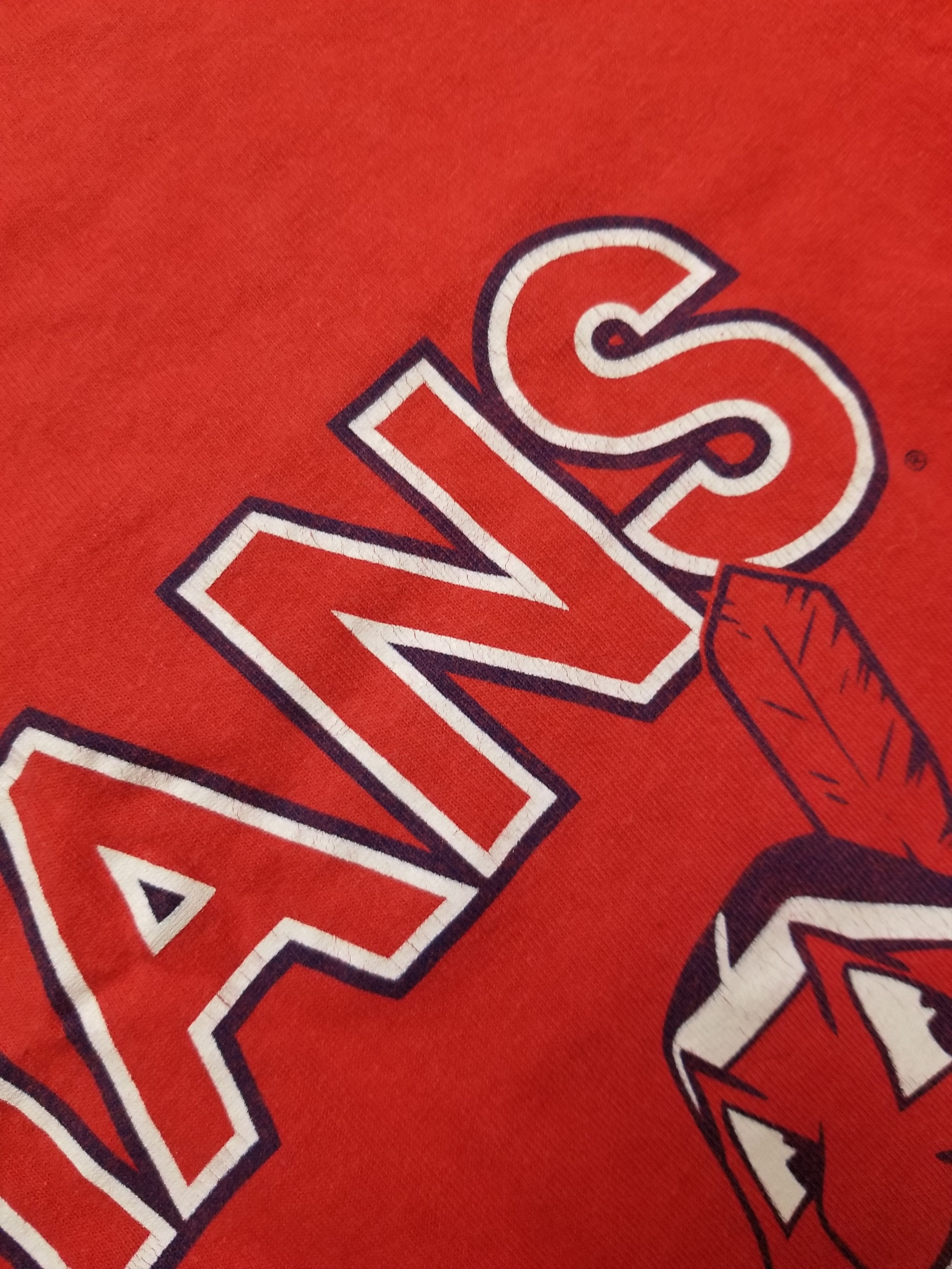 Salem Sportswear Vintage 94s SALEM SPORTWEAR CLEVELAND INDIANS MLB T-Shirt Size US M / EU 48-50 / 2 - 7 Thumbnail