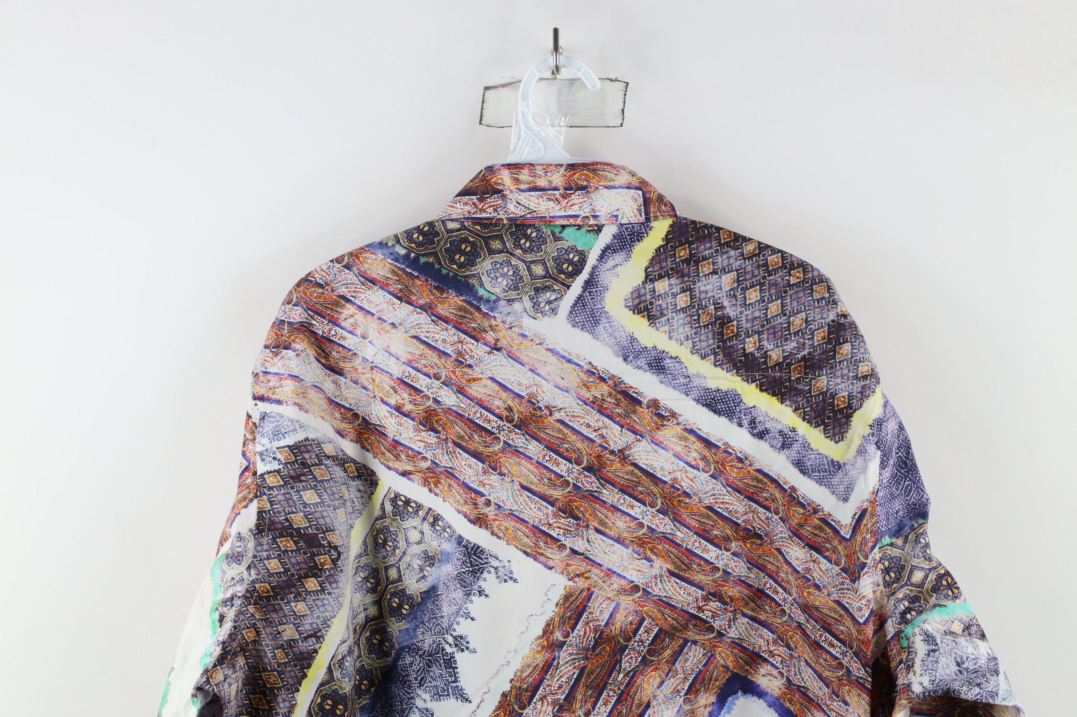 Robert Graham × Vintage Robert Graham Limited Edition Geometric Paisley Button Shirt Size XL / US 12-14 / IT 48-50 - 13 Thumbnail