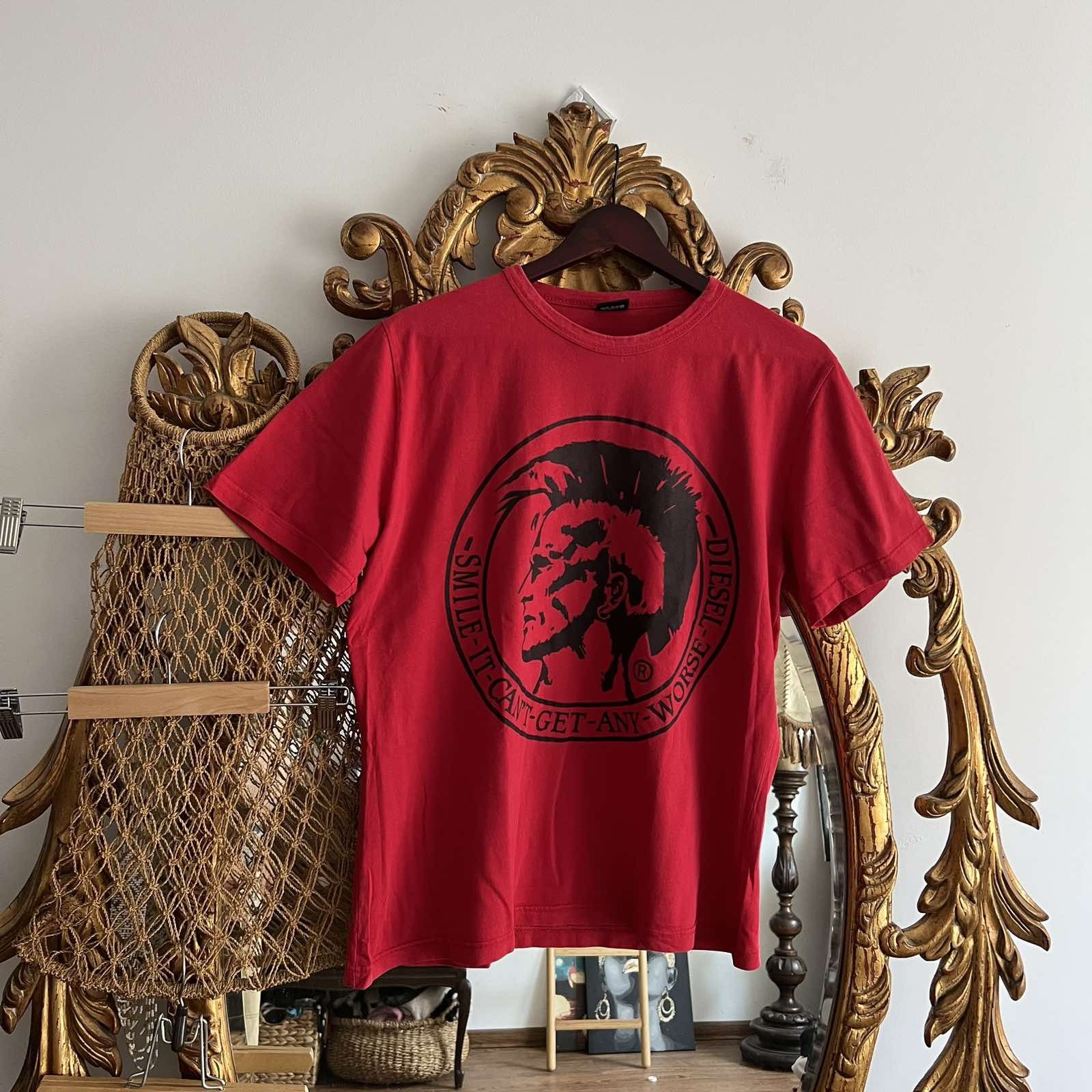 Diesel × Vintage Vintage Diesel Big Logo Vintage Tee 90s Size US L / EU 52-54 / 3 - 1 Thumbnail