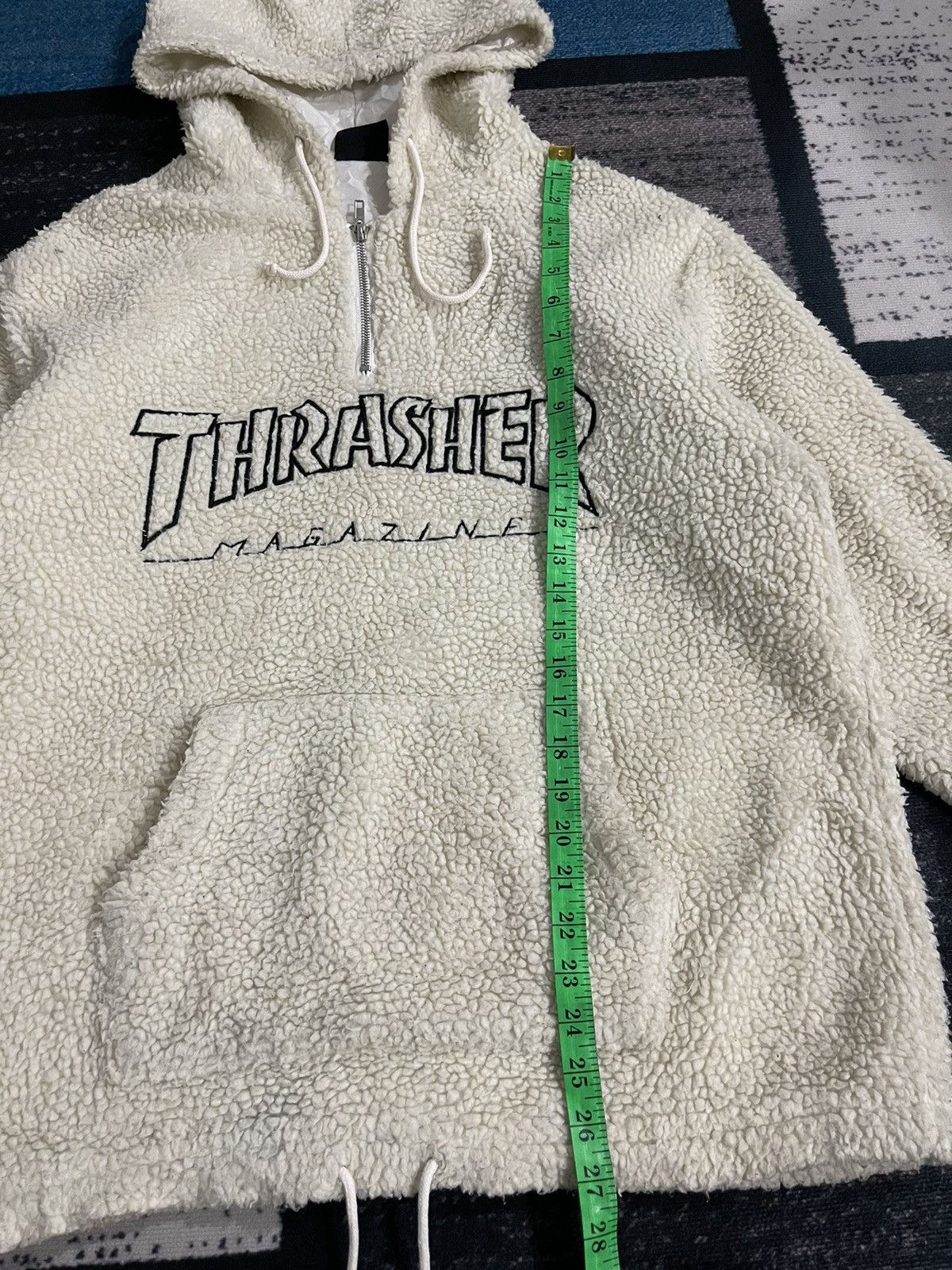 Thrasher Thrasher Magazine Half Zipper Fleece Hoodie Jacket Size US M / EU 48-50 / 2 - 14 Thumbnail