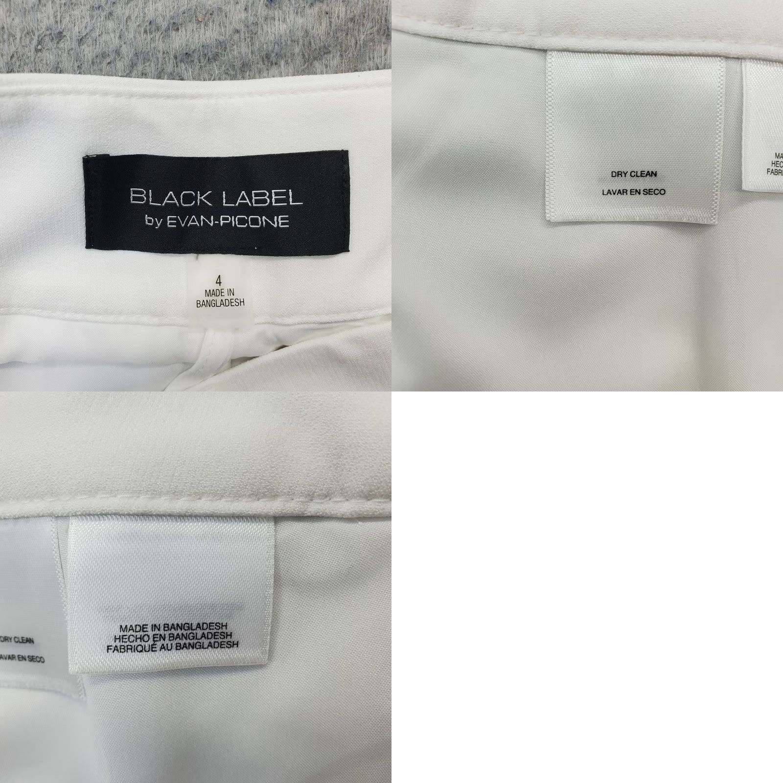 Evan Picone Evan-Picone Black Label Pants Womens 4 White Stretch Flat Front Straight Fit Shirt Shoes? Size 27" / US 4 / IT 40 - 8 Thumbnail