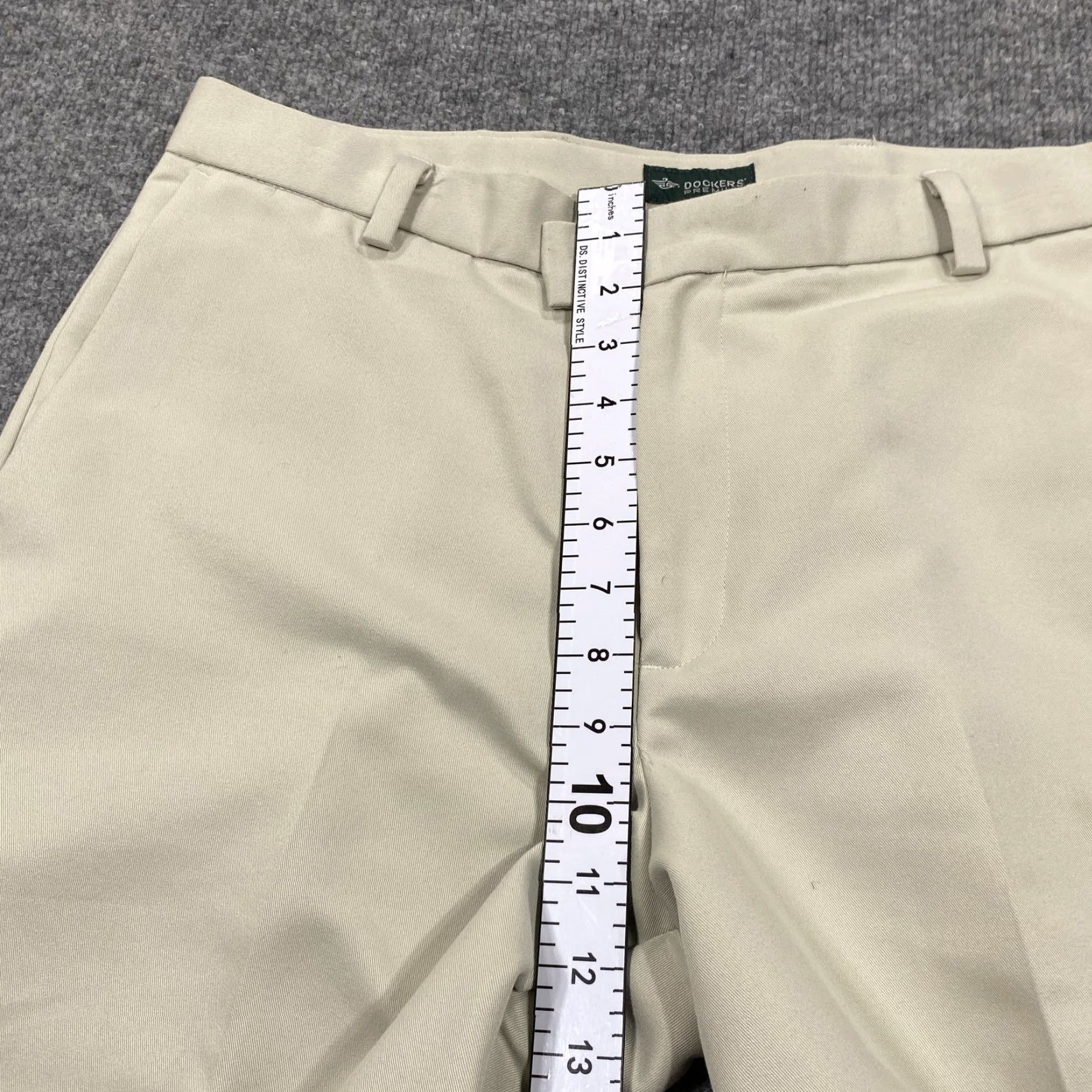 Dockers VINTAGE Dockers Premium Pants Mens 34x29 Beige Flat Front Straight Dress Slacks Size US 34 / EU 50 - 7 Thumbnail