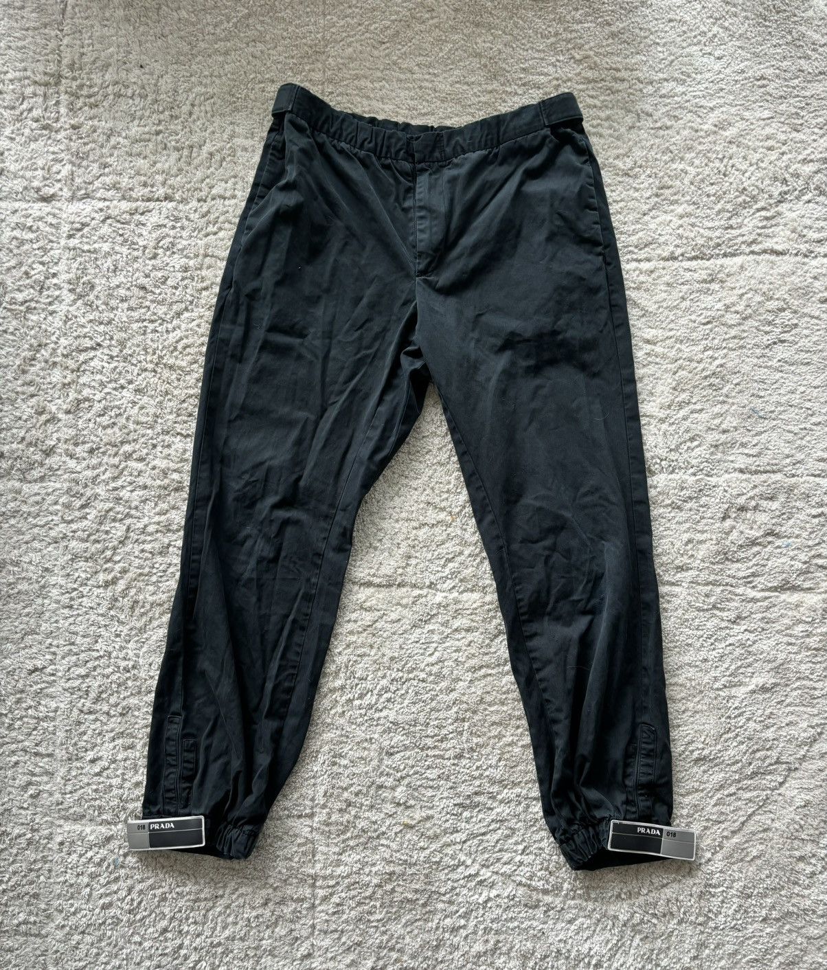 image of Prada Track Pants Ss18 in Dark Navy, Men's (Size 36)