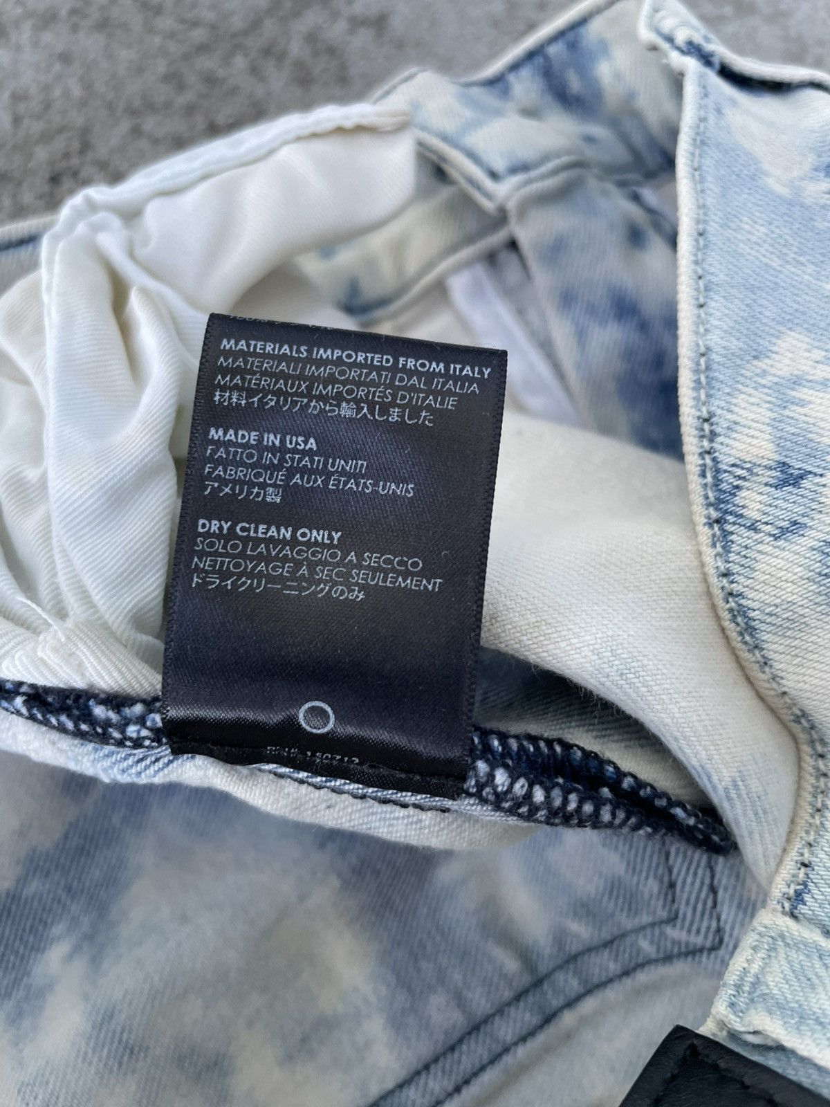 Amiri AMIRI TIE DYE DISTRESSED BIKER DENIM Size US 27 - 12 Thumbnail