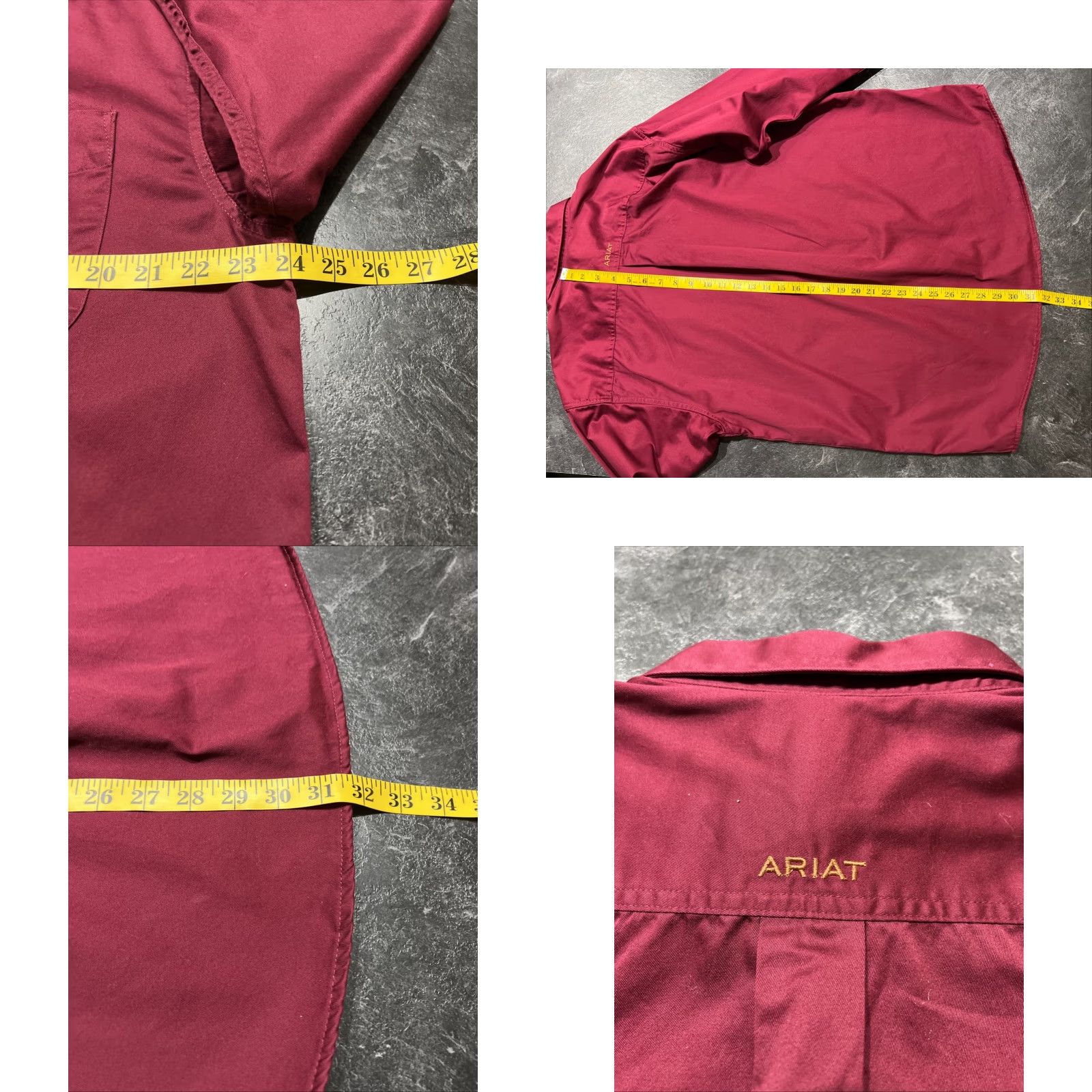 Ariat Ariat Men’s Long Sleeve Button-Up Shirt Burgundy Magenta Cotton Western City Casual L Size US L / EU 52-54 / 3 - 8 Thumbnail