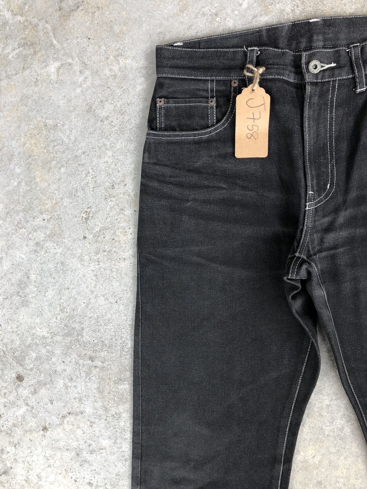 PPFM PPFM Distressed Jeans Straight Fit Jeans Size US 32 / EU 48 - 4 Thumbnail