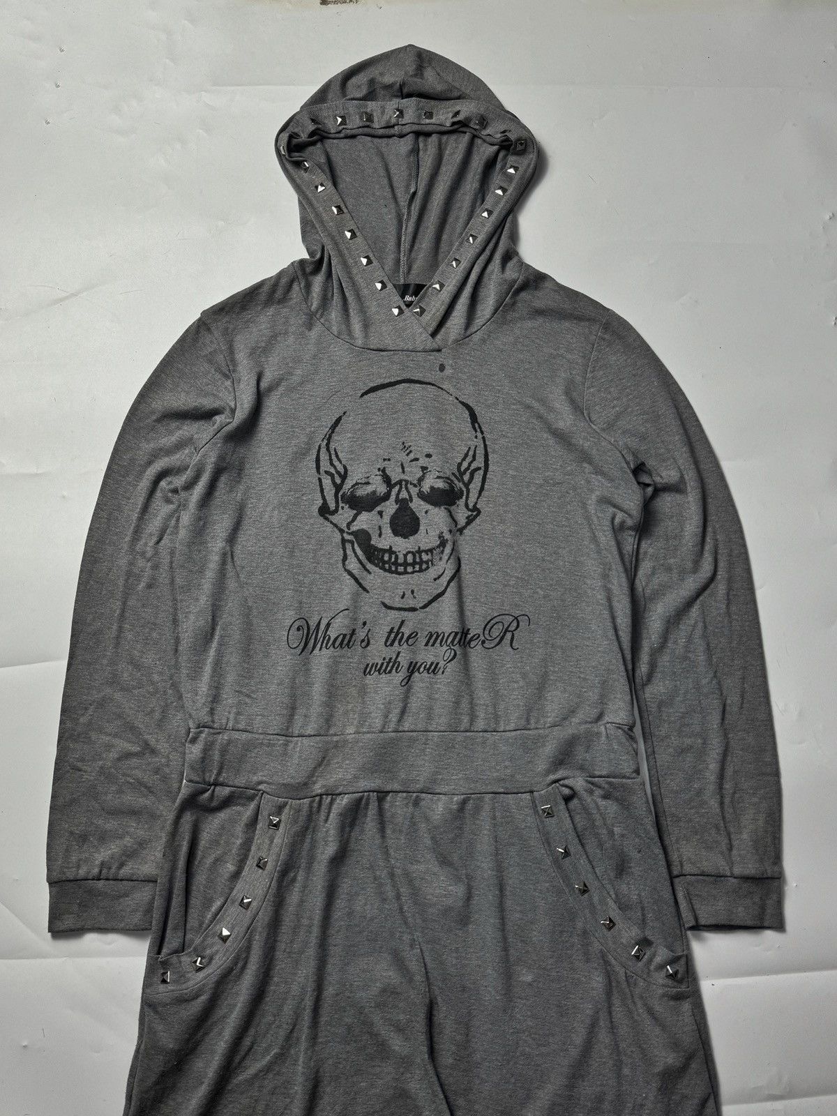 If Six Was Nine × Japanese Brand × Le Grande Bleu (L.G.B.) Gothic Studded Skulls Poem Hoodie Lgb ifsix styled Size US M / EU 48-50 / 2 - 1 Thumbnail