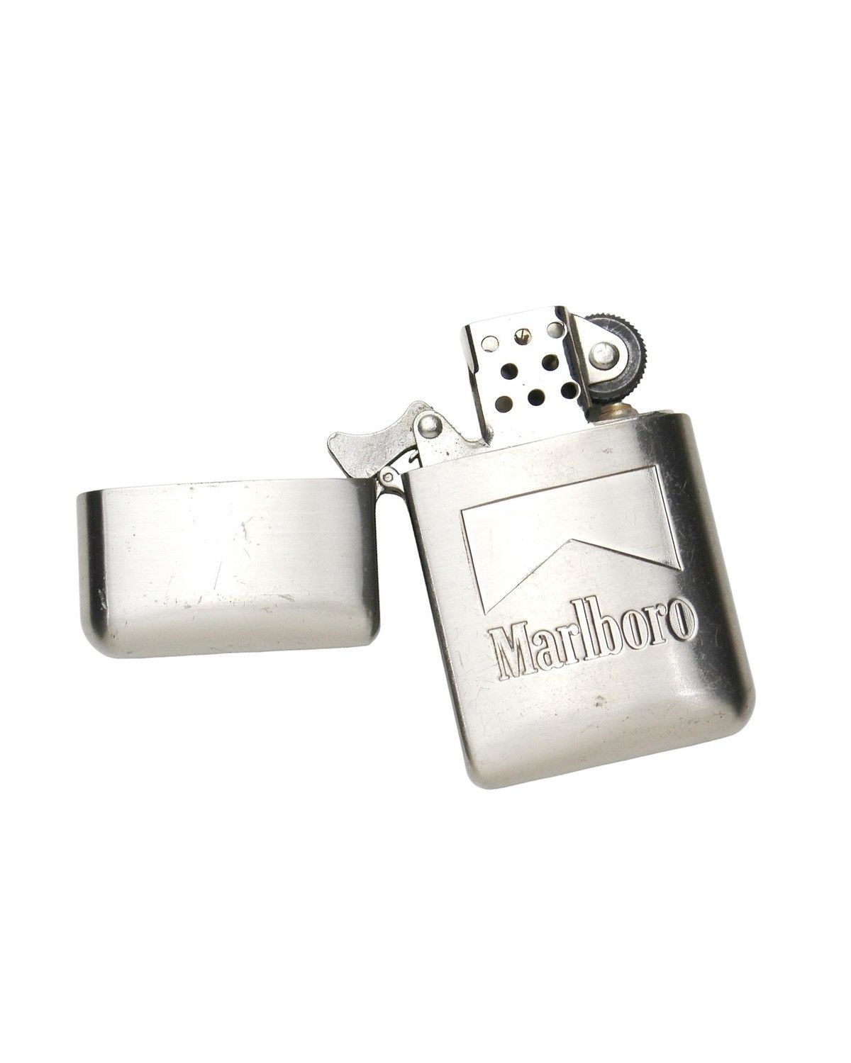 Vintage 2000S MARLBORO CLASSIC CHROME LIGHTER Size ONE SIZE - 2 Thumbnail