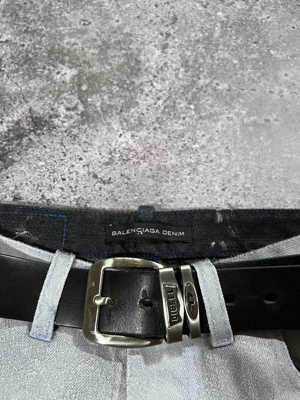 Diesel Vintage Diesel Leather Belt Monogram Big Logo Japanesse Y2K Size ONE SIZE - 6 Thumbnail