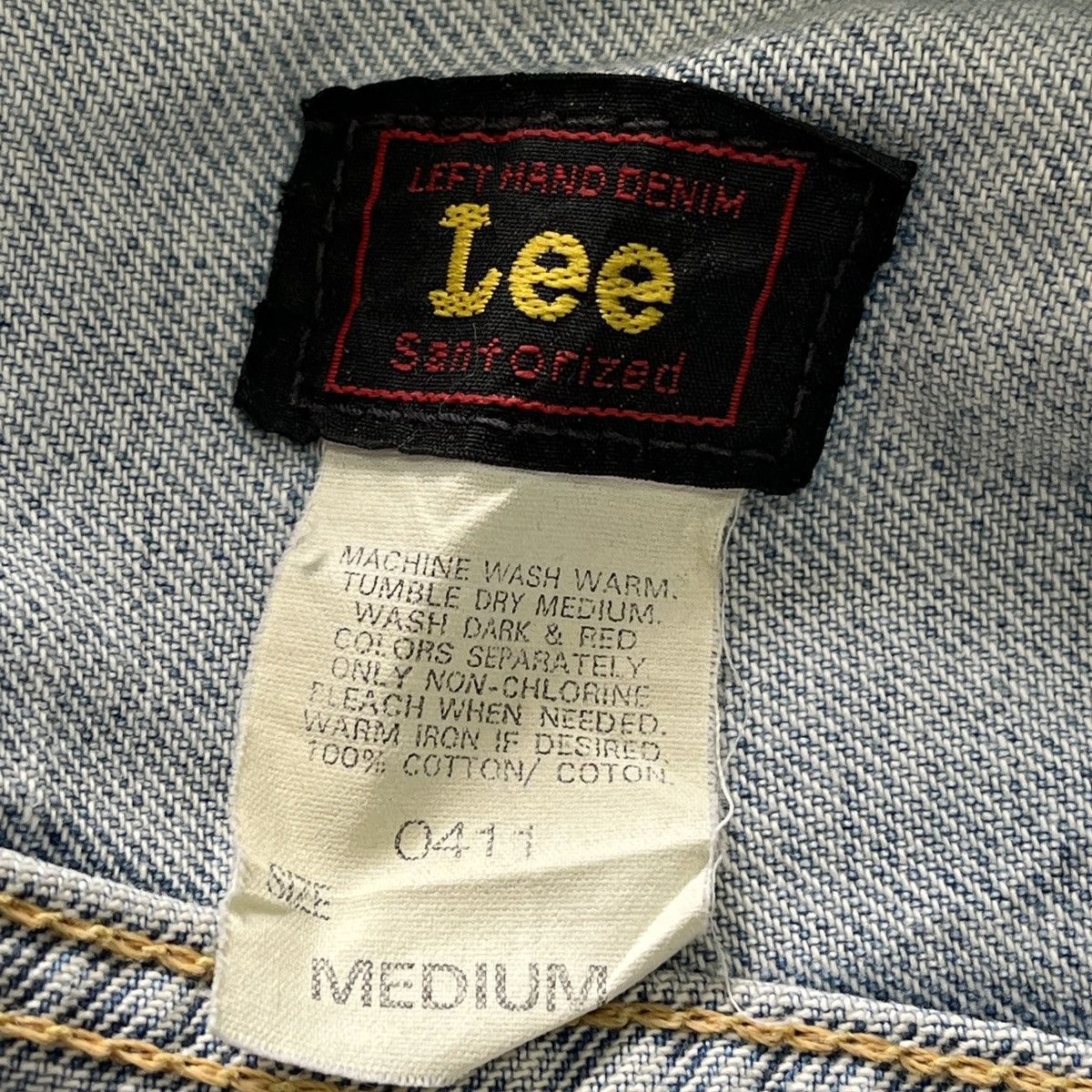Lee Vintage 1980s Lee Storm Left Hand Denim Trucker Jacket 🇯🇵 Size US M / EU 48-50 / 2 - 17 Thumbnail