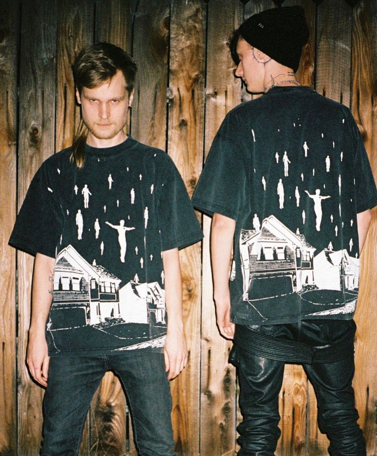 Copes copes x Slug Christ Upheaval red on vintage wash White Tee Size US L / EU 52-54 / 3 - 7 Thumbnail
