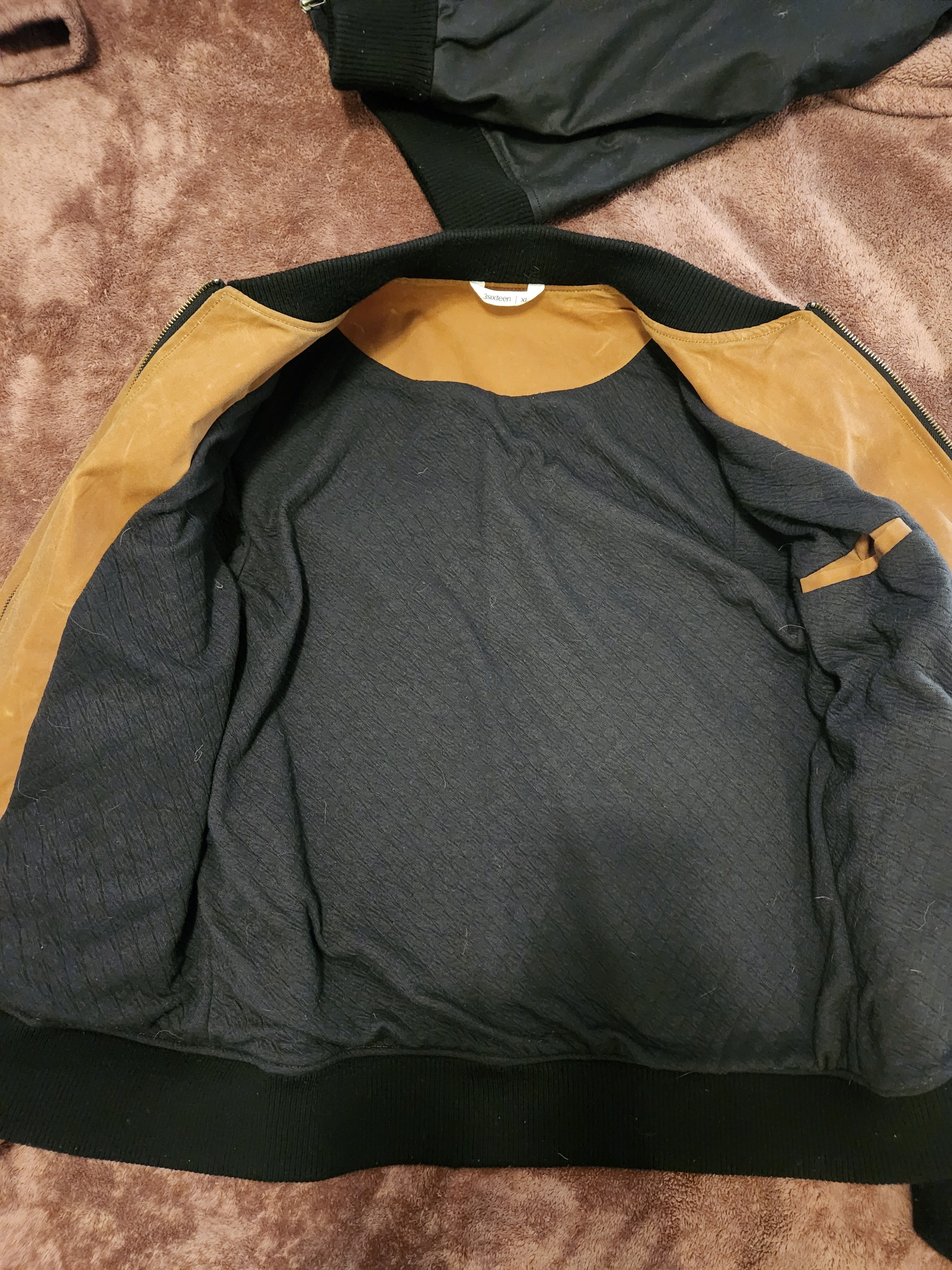 3sixteen 3sixteen waxed stadium jacket in tan Size US XL / EU 56 / 4 - 3 Thumbnail