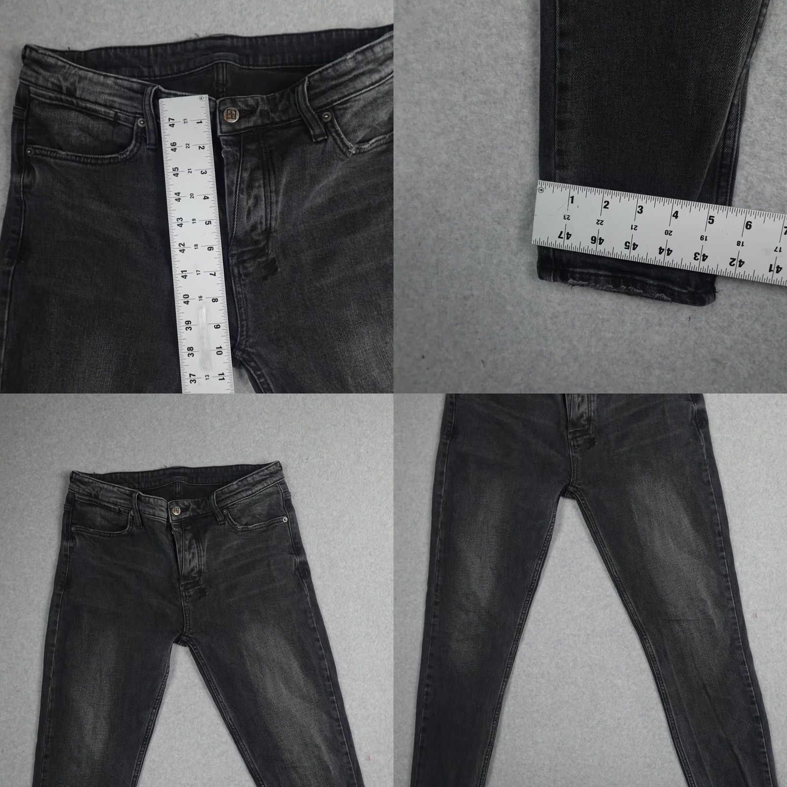 Ksubi ksubi Jeans Mens 36 (36X31) Black Distressed Skinny 5-Pocket Denim Vintage No Size US 36 / EU 52 - 8 Thumbnail