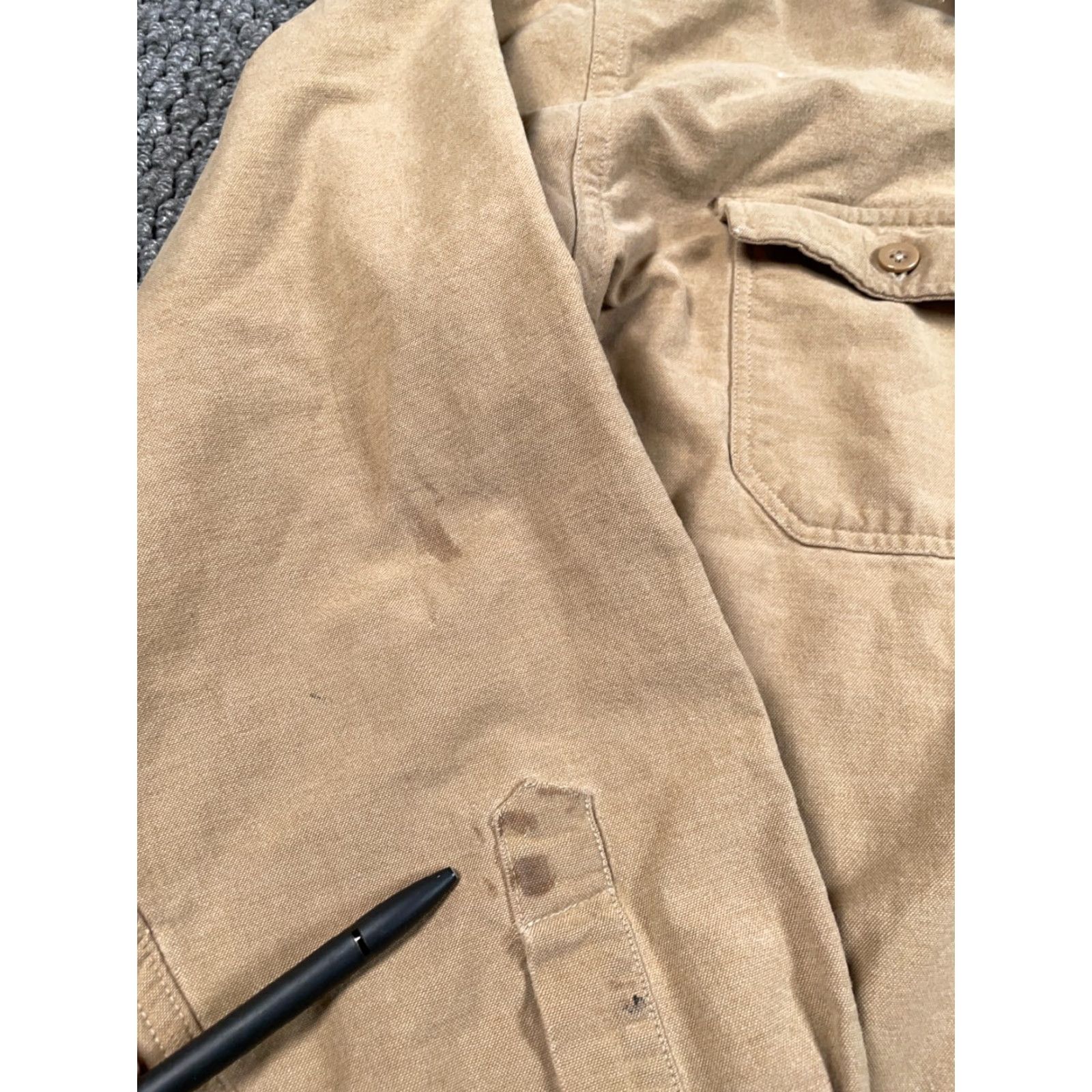 Vintage VINTAGE L.L. Bean Work Shirt Adult XL Beige Cotton Long Sleeve Button-Up Casual Workwear 90s Grunge Retro Size US XL / EU 56 / 4 - 6 Thumbnail