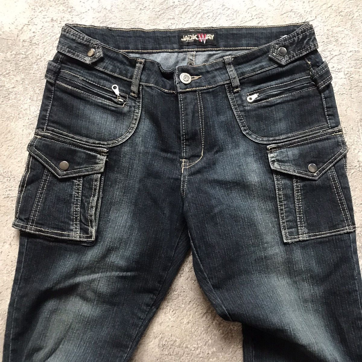 Vintage Vintage 90s Distressed Baggy Cargo Jeans Skate Grunge 30 Size 30" / US 8 / IT 44 - 3 Thumbnail
