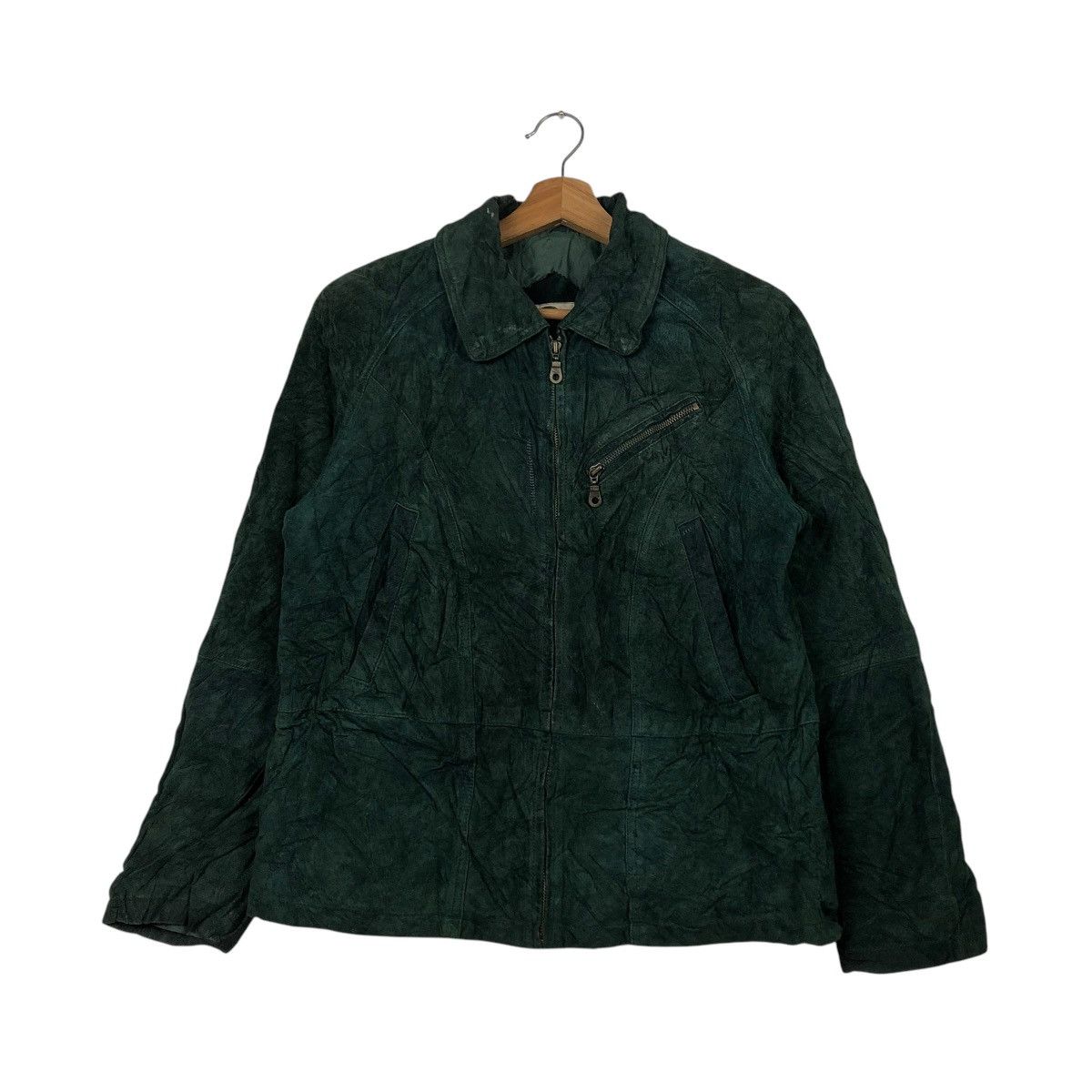 Japanese Brand 🔥VINTAGE CHORE LEATHER JACKET OUT BROOK ISSEY MIYAKE Size US S / EU 44-46 / 1 - 2 Thumbnail