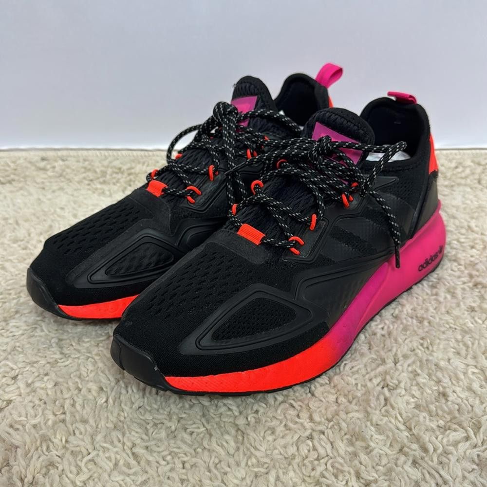 Adidas Adidas ZX 2K Boost Black Pink Sneakers Size 9 Men’s Size US 9 / EU 42 - 2 Thumbnail