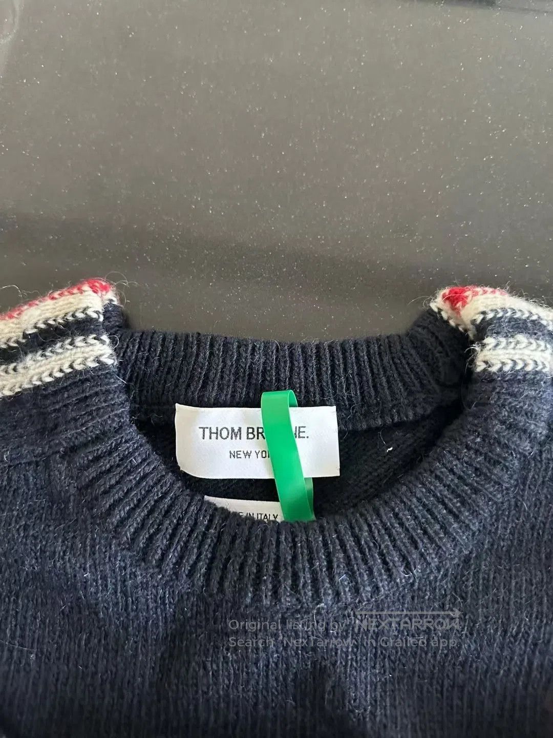 Thom Browne Thom Browne Navy Blue Color-Block Stripe Wool Sweater| Size US M / EU 48-50 / 2 - 3 Thumbnail