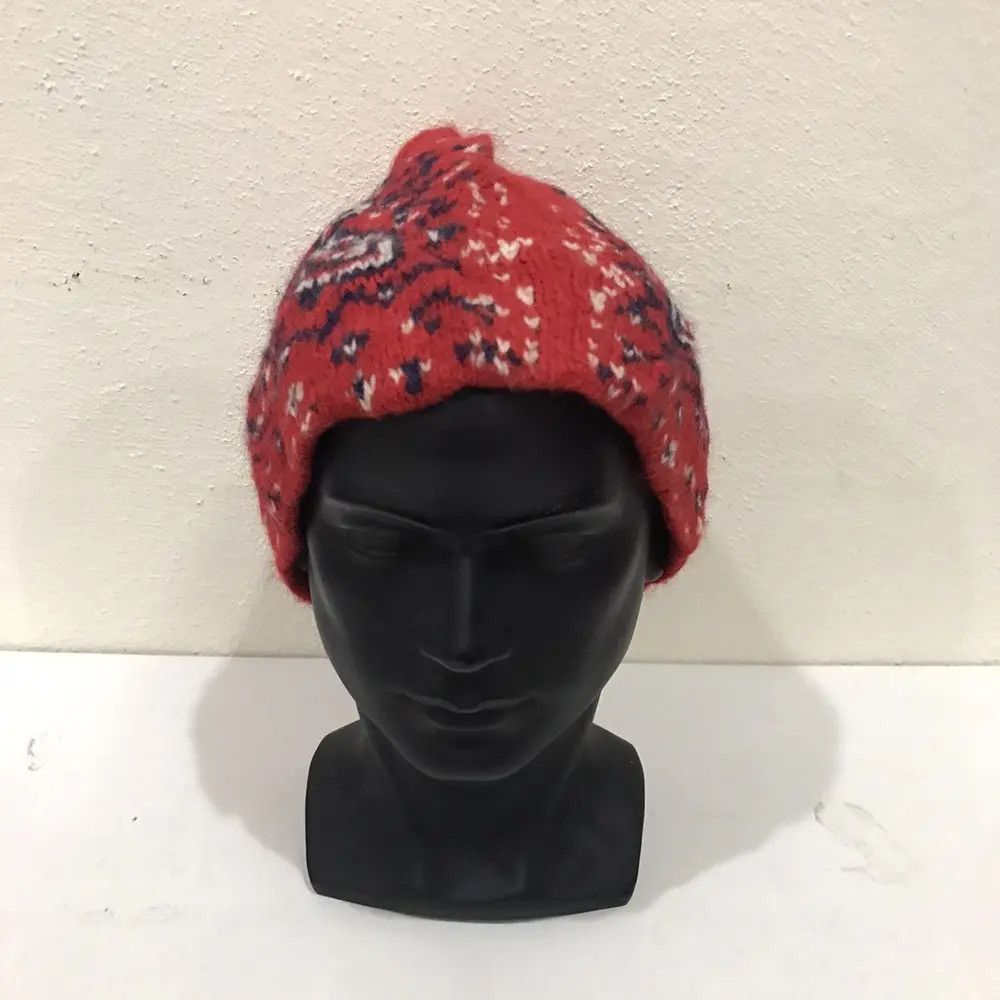 45rpm × Vintage Vintage 45rpm Paislee Rare Design Knit Beanie Hat Size ONE SIZE - 3 Thumbnail