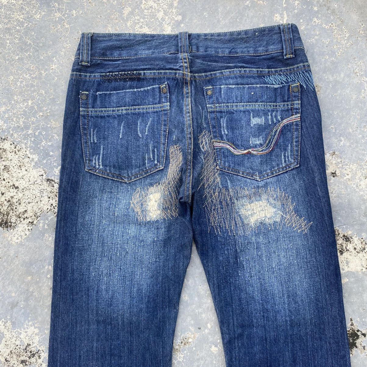 Replay REPLAY ripped patchwork jeans curve legs Size US 32 / EU 48 - 14 Thumbnail
