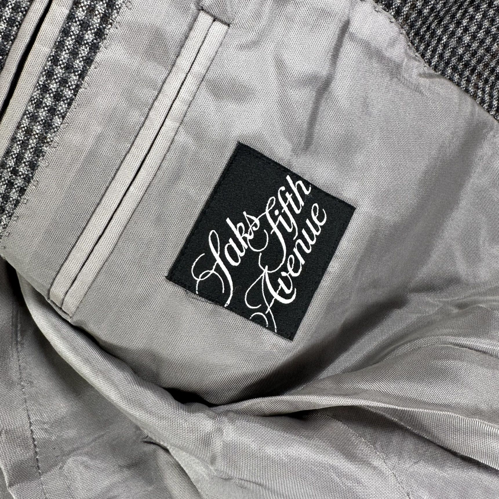 Ermenegildo Zegna VINTAGE Ermenegildo Zegna Sport Coat Jacket Gray Check Wool Two Button Blazer Mens 52 Size 52R - 7 Thumbnail