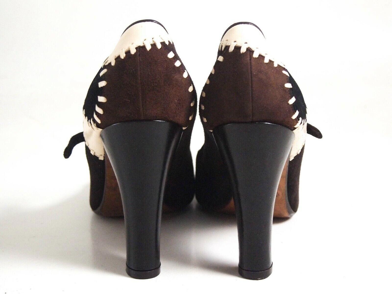 Marni Marni Mary Jane Heels Brown Suede Leather US 8.5 EU 38.5 Size US 8.5 / IT 38.5 - 6 Thumbnail