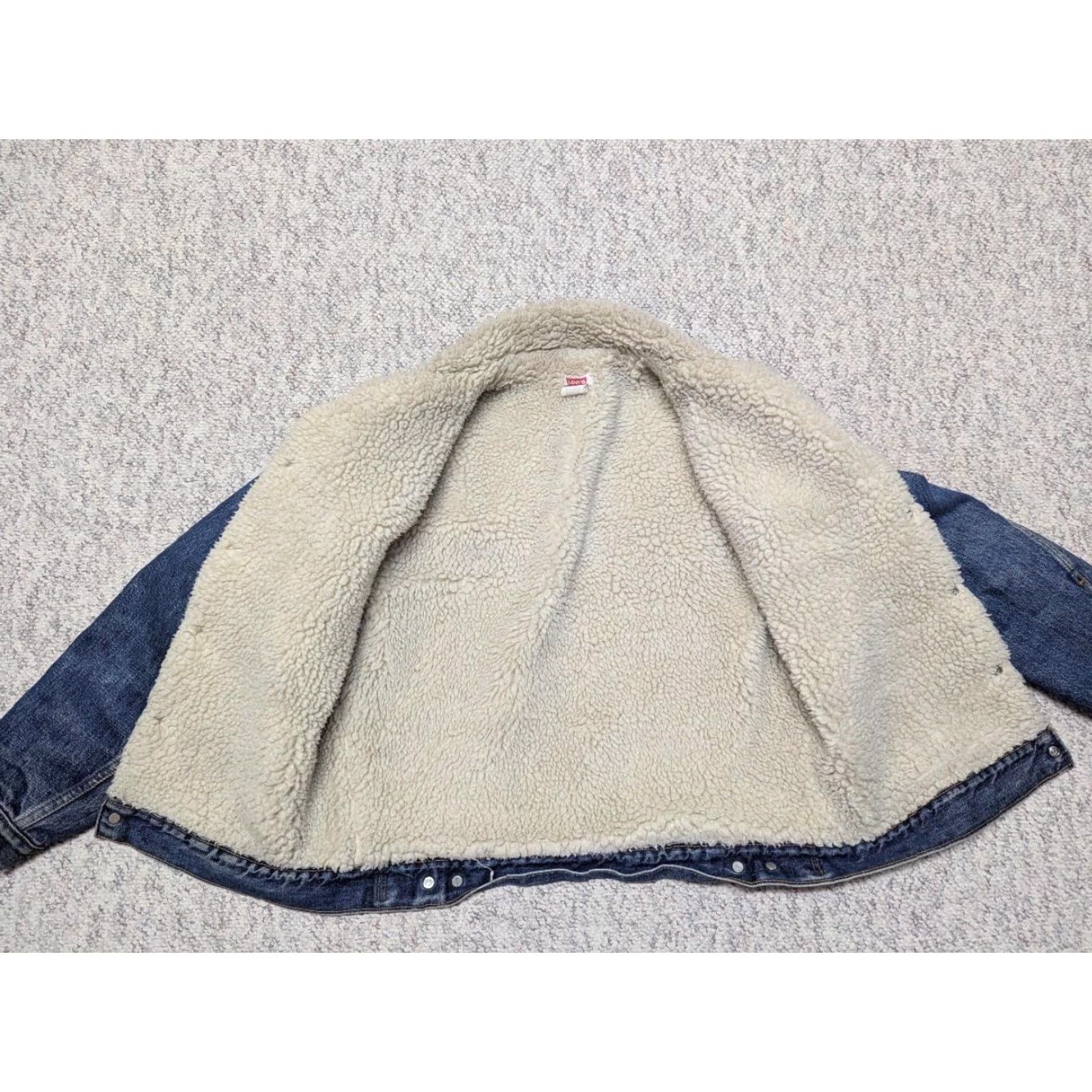 Merona VINTAGE Merona JACKET Leather Motorcycle Jacket Mens L Brown Denim chart Size US 33 - 7 Thumbnail