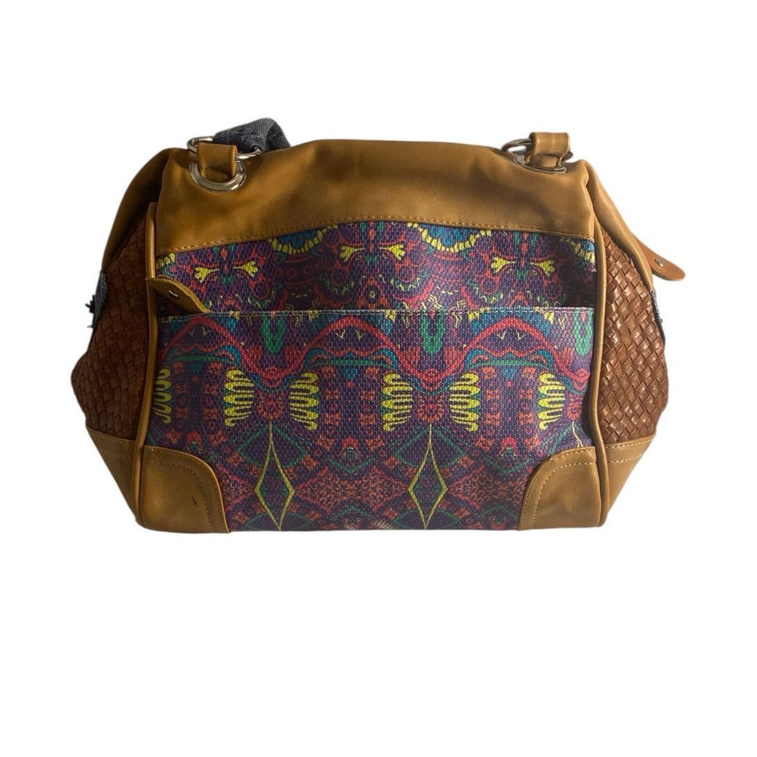 Other Boho Chic Multicolor Tapestry Handbag Falami Floral Accent Size ONE SIZE - 4 Thumbnail