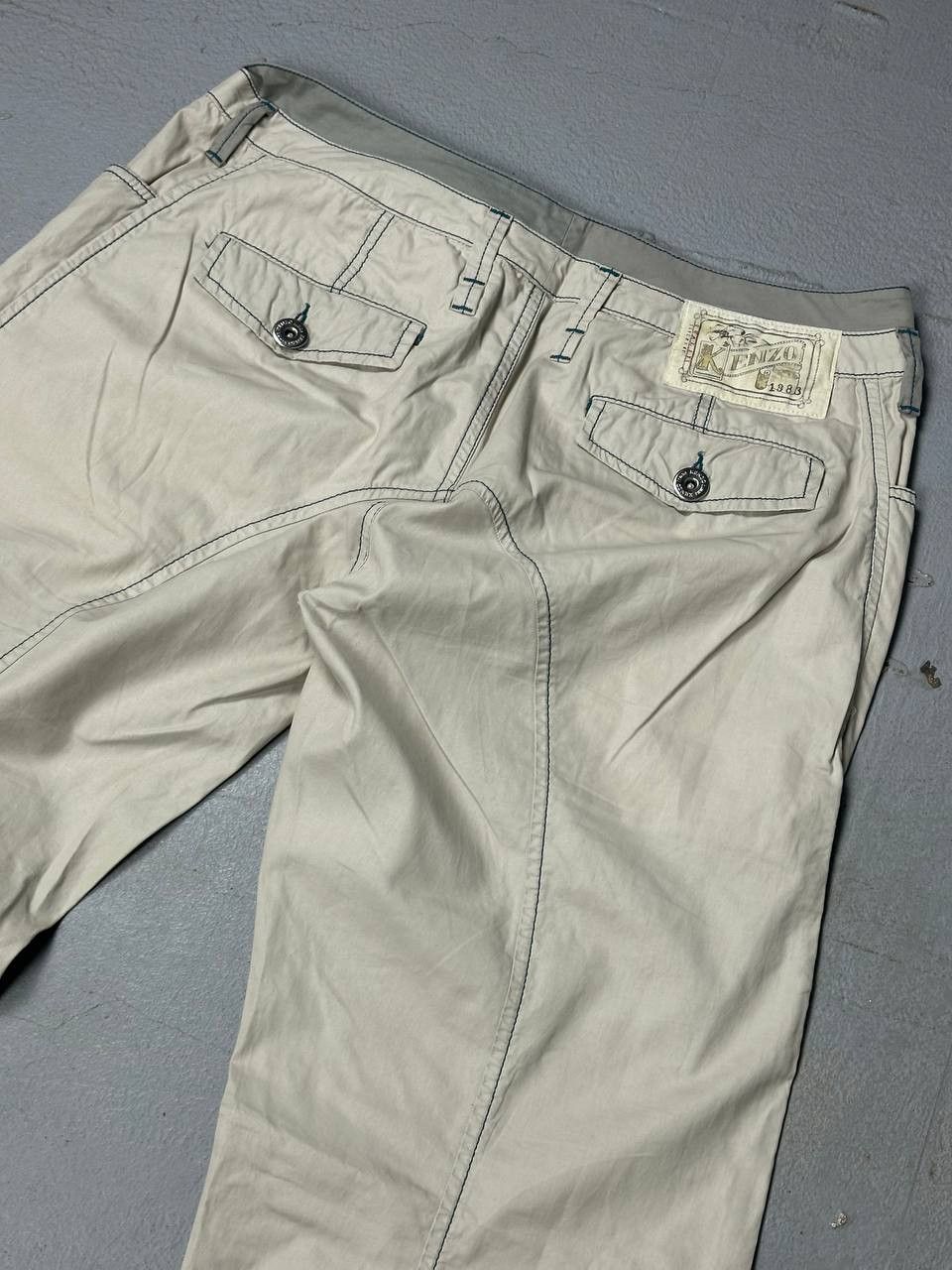 Kenzo Archive Kenzo Homme Engineered Arc Fit Baggy Pants Size US 34 / EU 50 - 13 Thumbnail