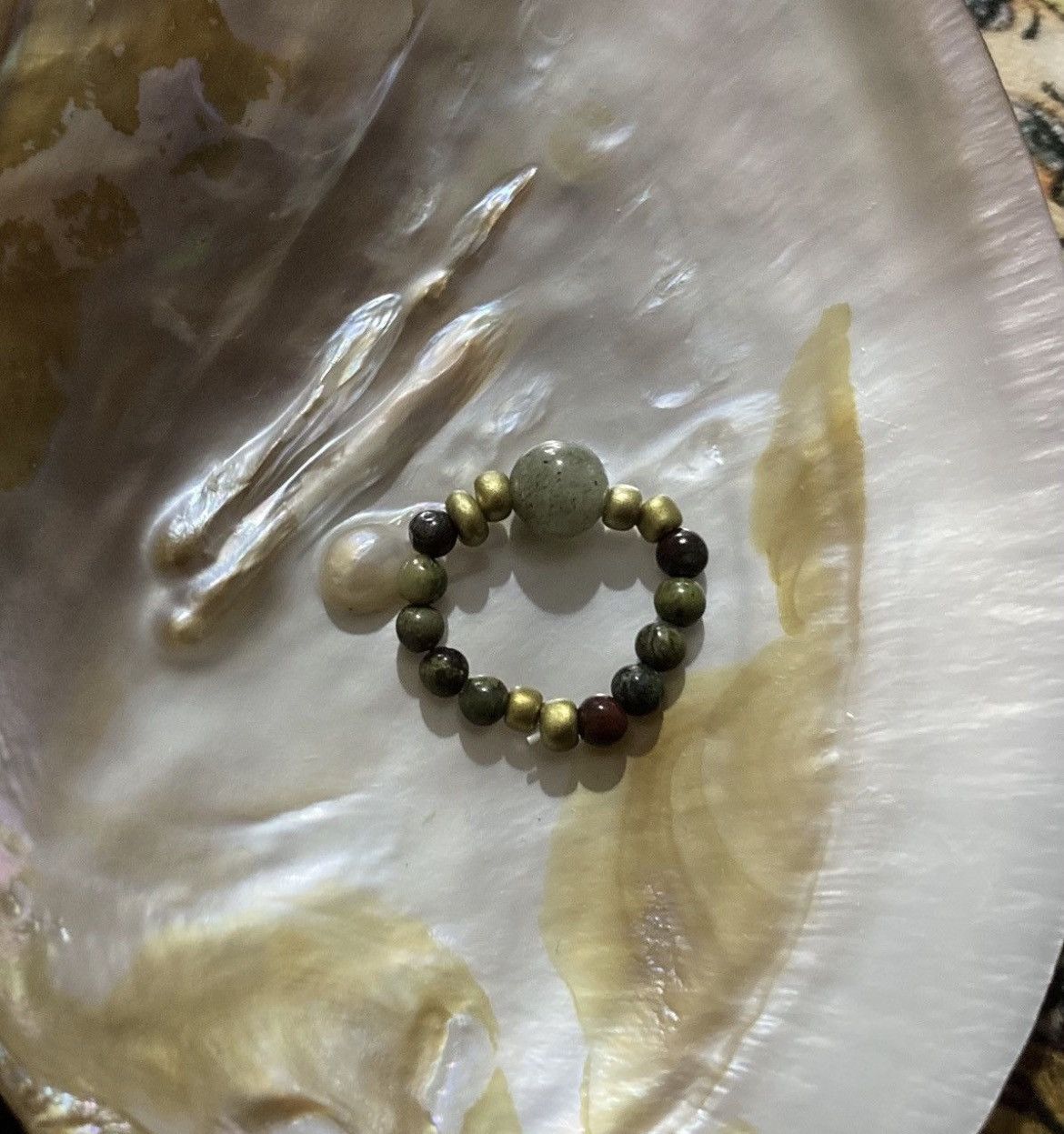 Other Dragons blood beaded ring Size ONE SIZE - 1 Preview