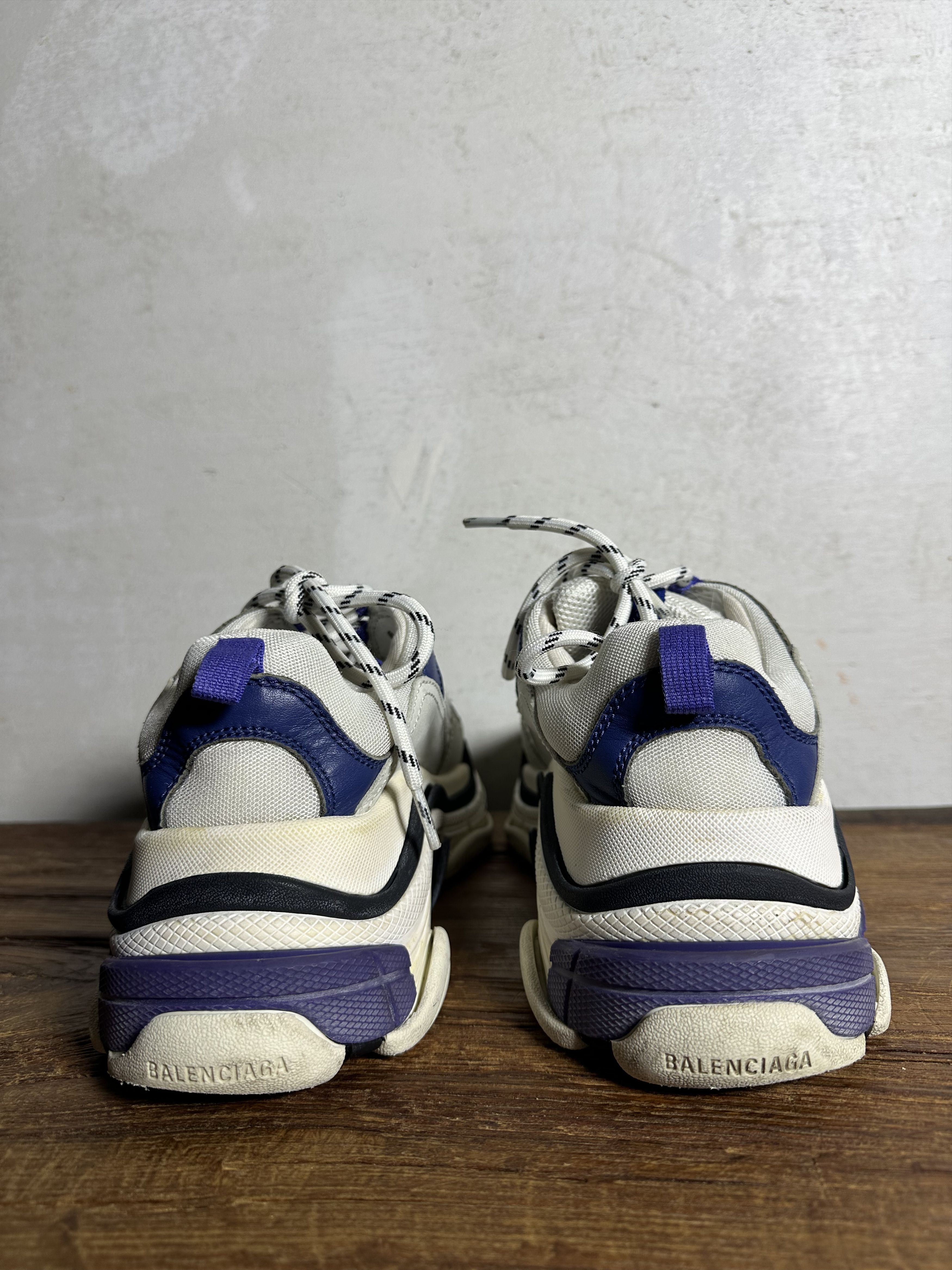 Balenciaga Balenciaga Triple S White Purple W Size US 7.5 / EU 40-41 - 4 Thumbnail