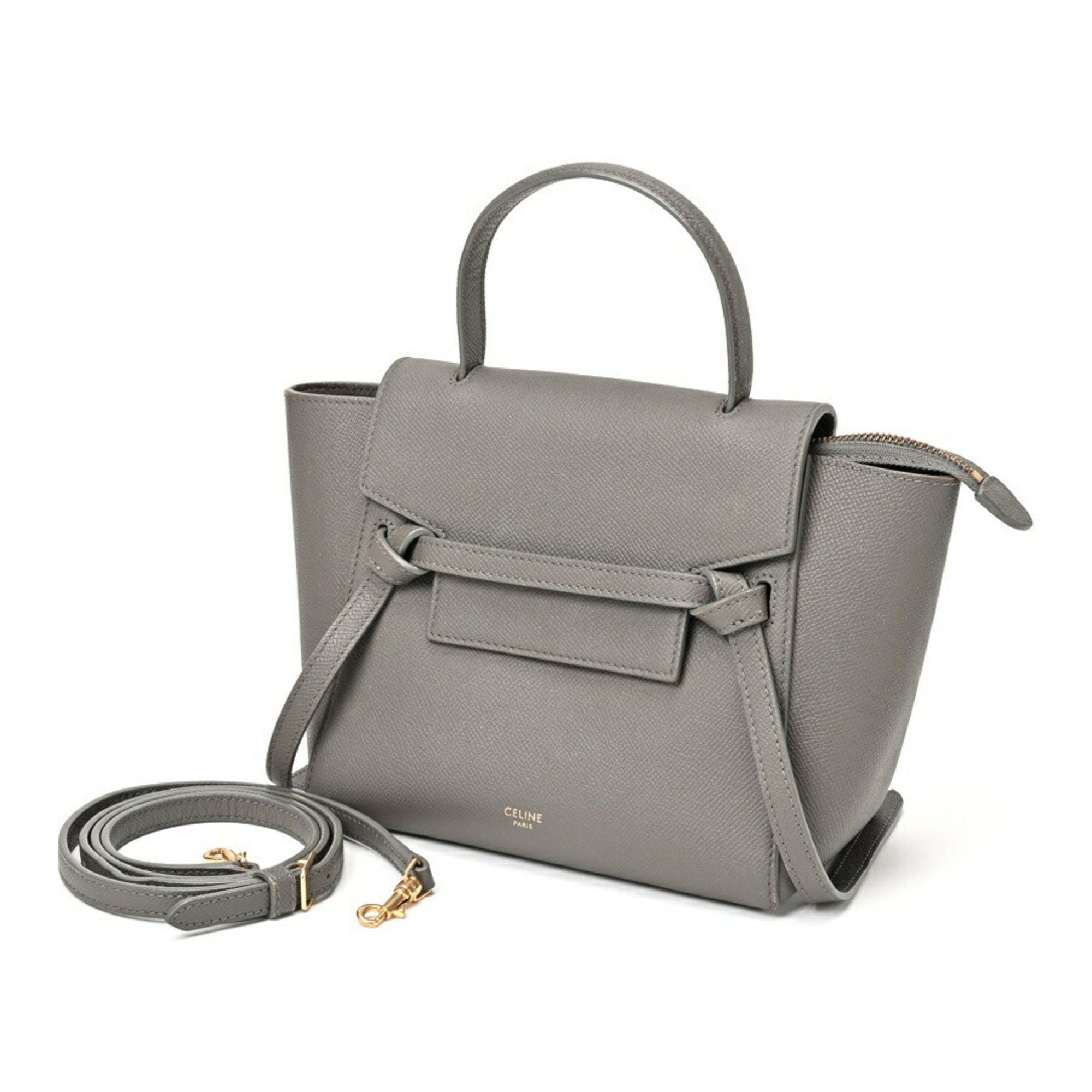 image of Celine Belt Bag Nano 189003Zva.10Dc Grey S-155568, Women's