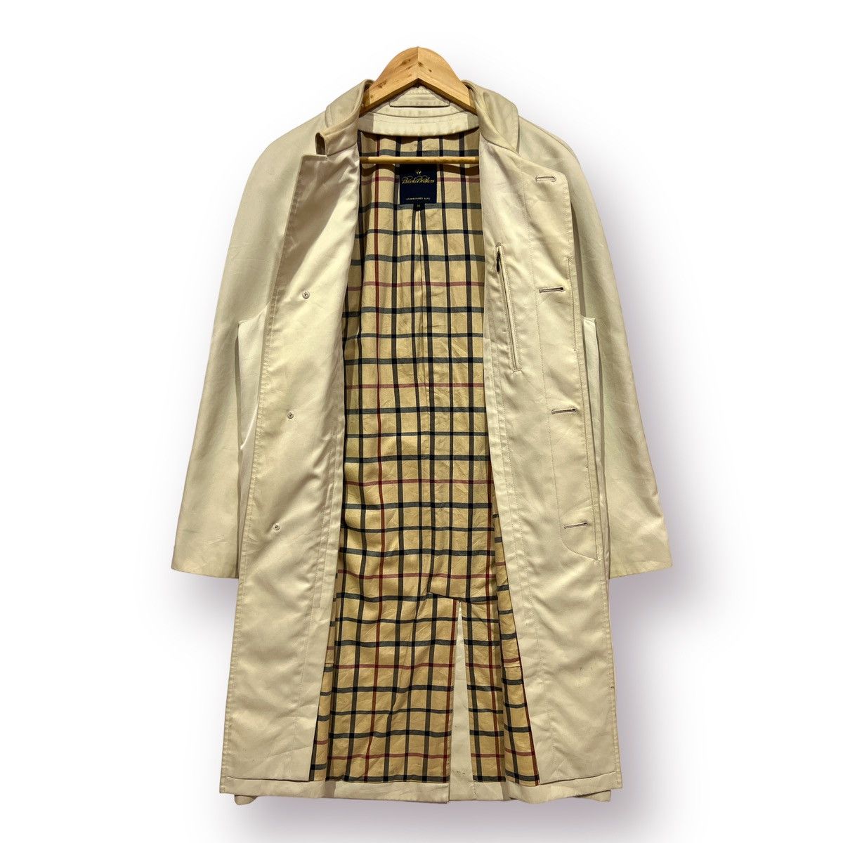 Brooks Brothers 🔥 Brooks Brothers checked long Coat beige Size US M / EU 48-50 / 2 - 5 Thumbnail