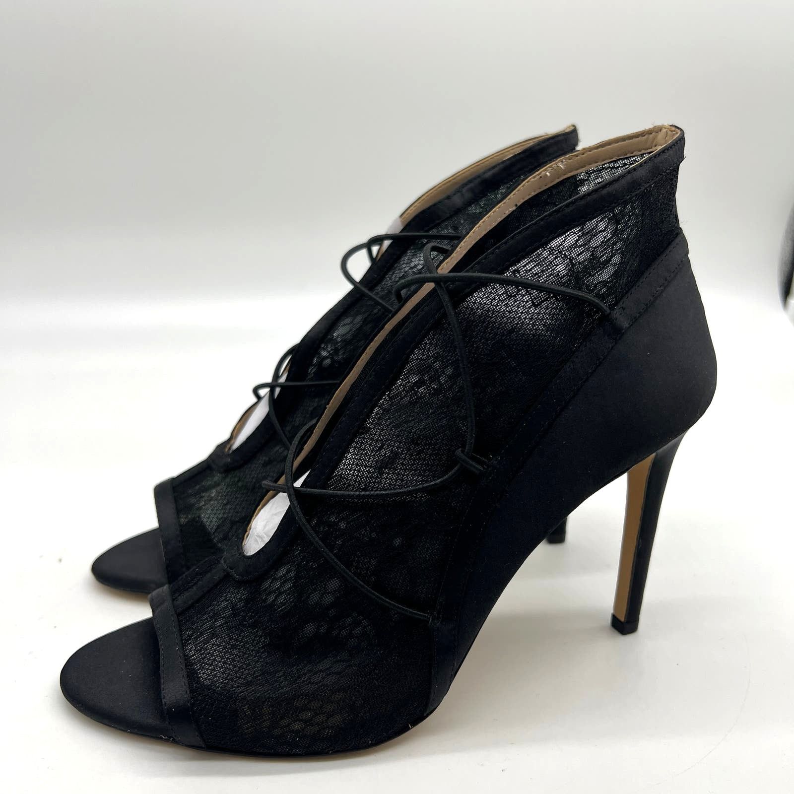 Other G.I.L.I. Women Heel Size 8 M Peep Toe Elastic Front Booties Size US 8 / IT 38 - 1 Thumbnail