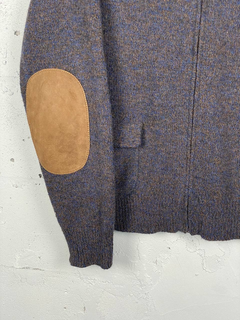 Alfred Dunhill 1690$ RRP Alfred Dunhill Camel Hair Calf Skin Sweater Size US XXL / EU 58 / 5 - 4 Thumbnail