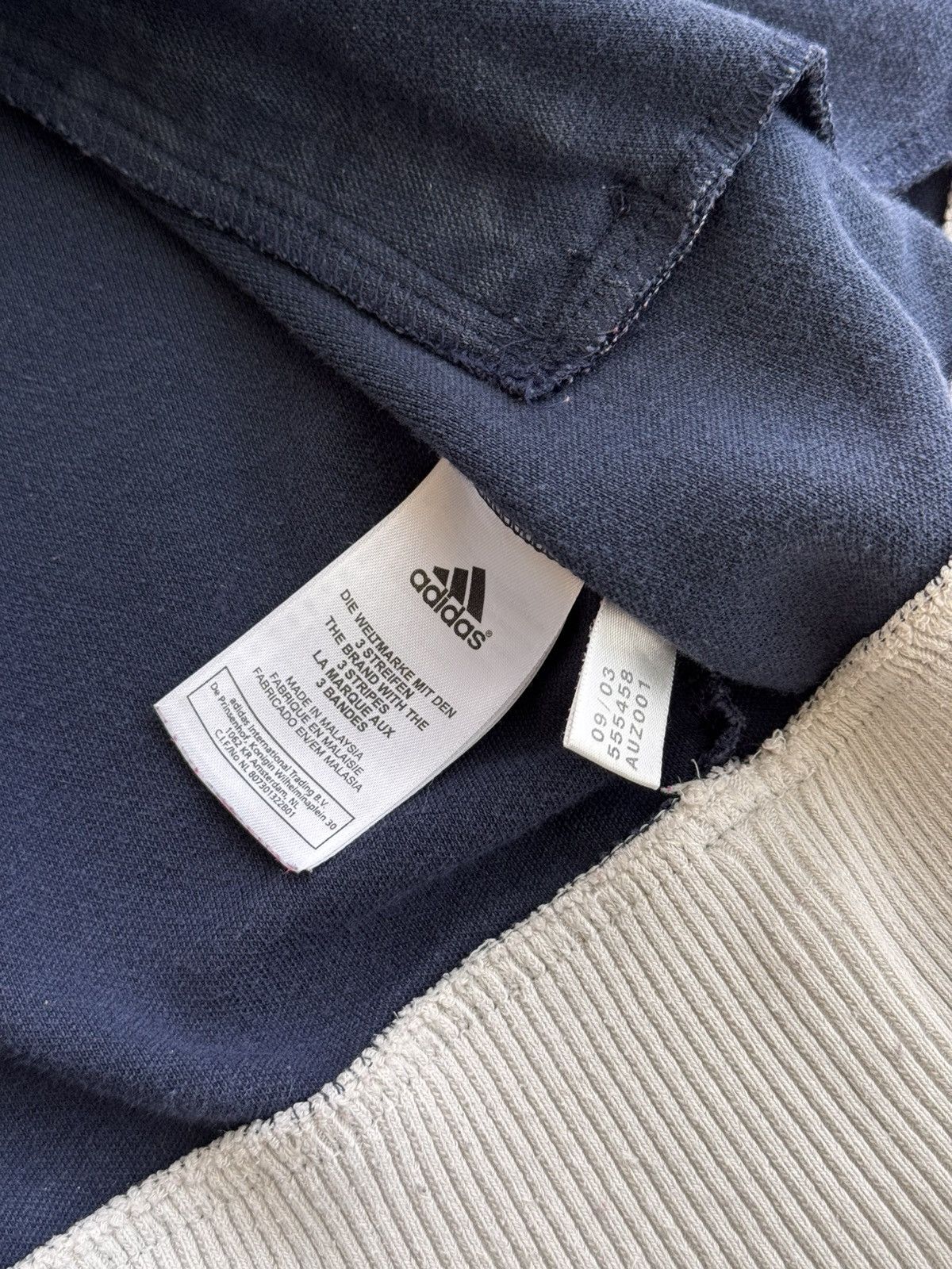 Adidas × Vintage Vintage Adidas Three Stripes Streetwear Japanese Zip Hoodie Size US L / EU 52-54 / 3 - 14 Thumbnail