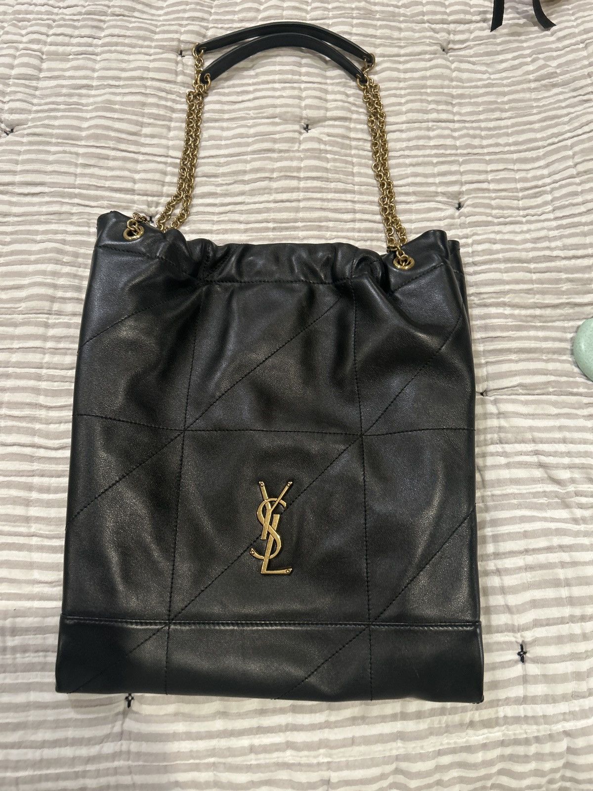 Yves Saint Laurent Jamie embellished quilted leather bag