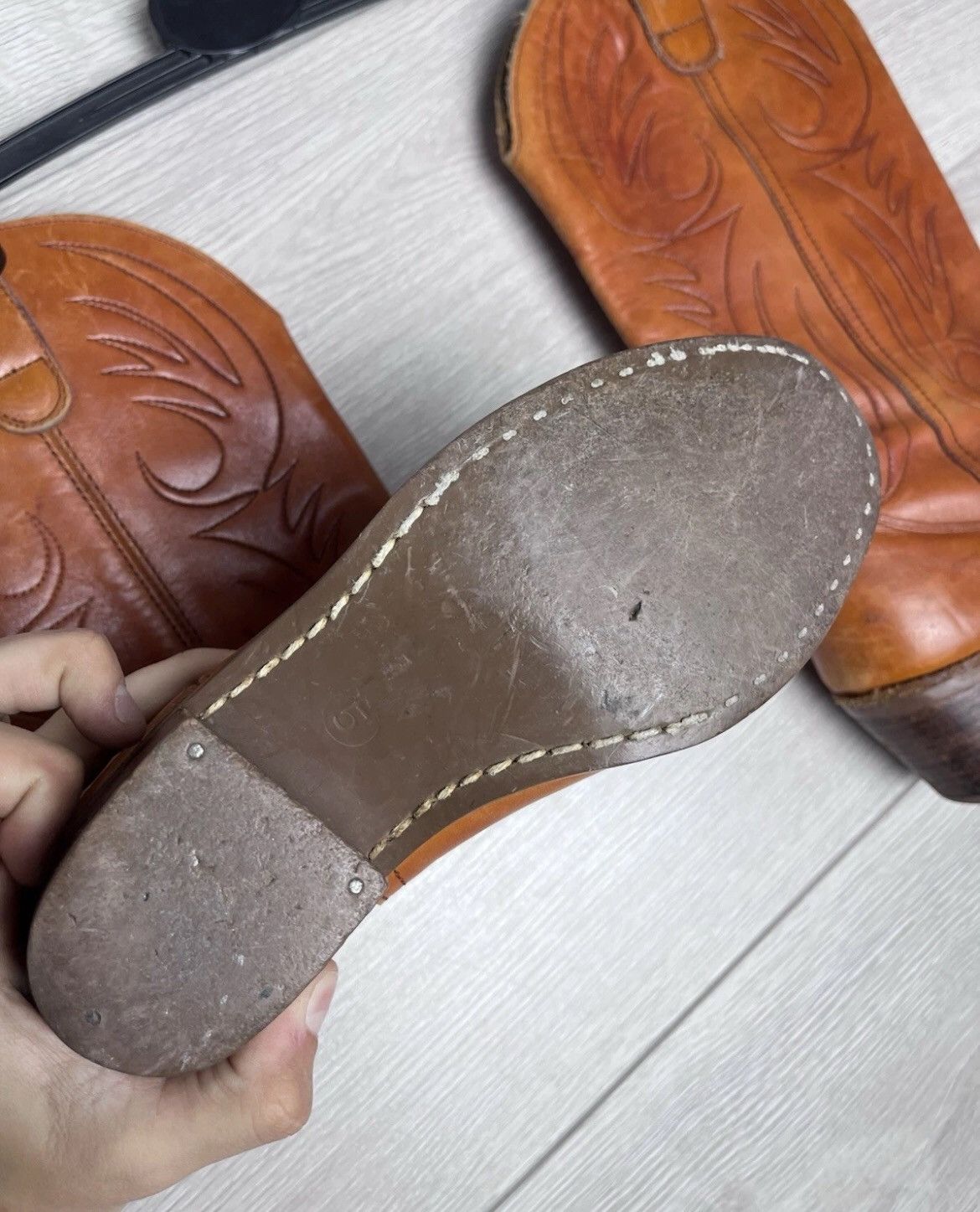Other Vintage women’s Cowboy Boots size 5 made in Moldova 🇲🇩 Size US 5 / IT 35 - 9 Thumbnail