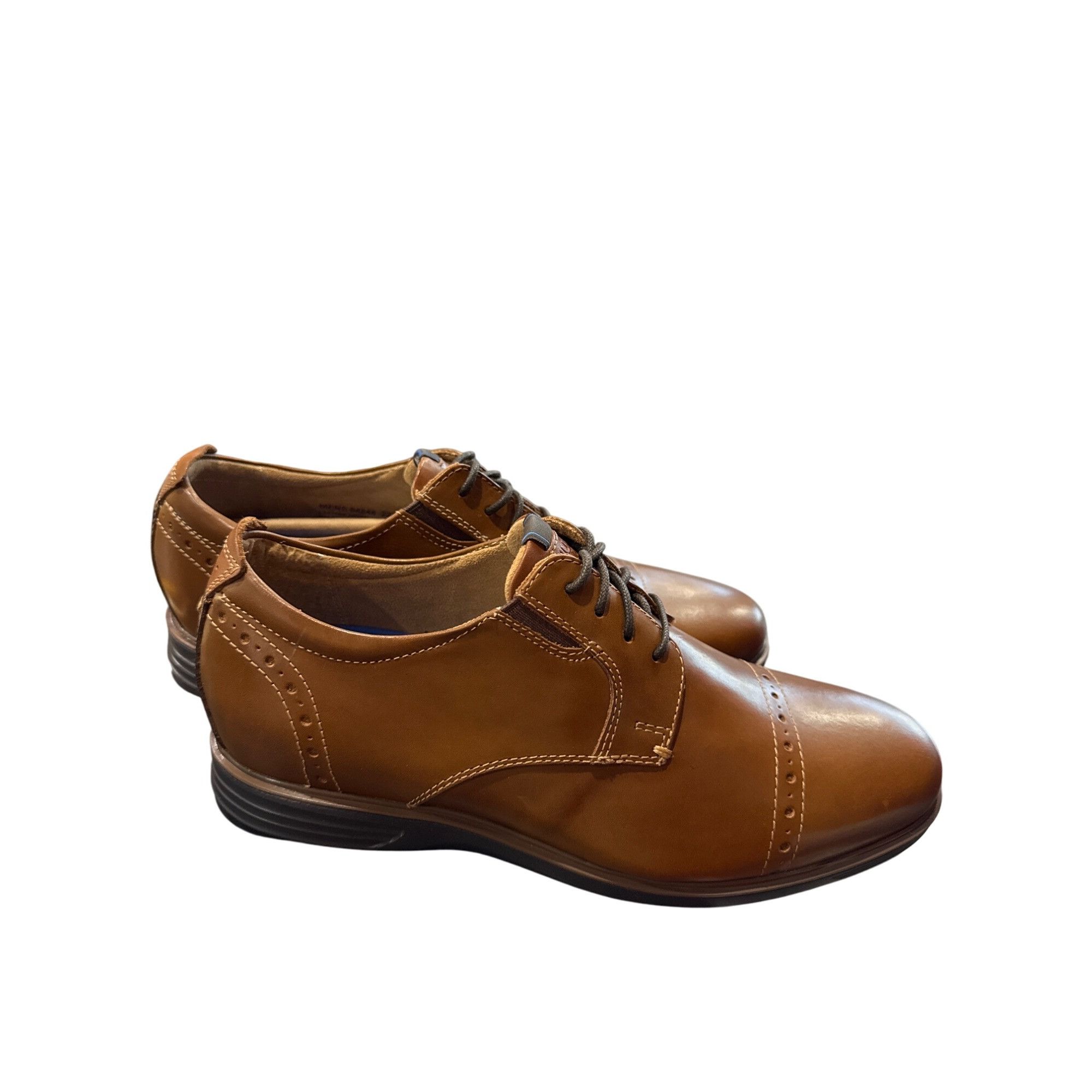 Nunn Bush Nunn Bush Kore Mens Brown Leather Oxford Shoes 8.5M SKU 8083 Size US 8.5 / EU 41-42 - 4 Thumbnail