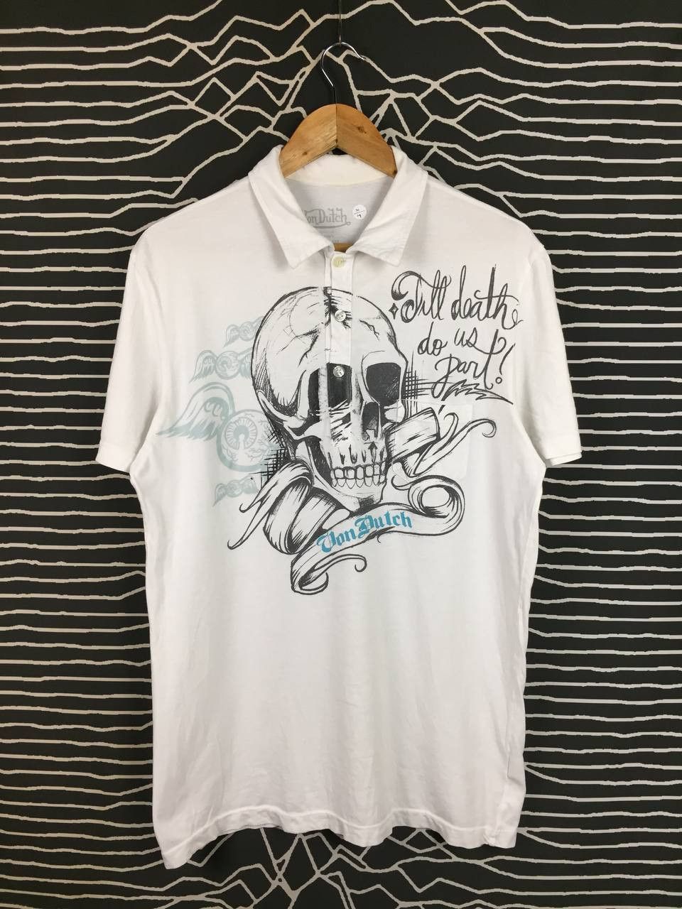 Von Dutch Von Dutch Till Death Do Us Part Skull Graphic Polo Shirt Size US L / EU 52-54 / 3 - 1 Thumbnail
