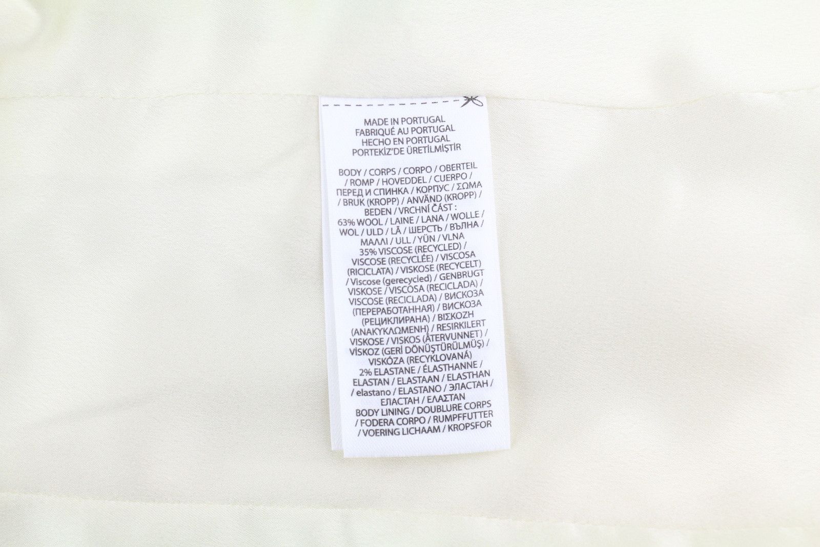 Polo Ralph Lauren S White Wool Blend Cropped Peak Lapel Blazer 84686 Size S / US 4 / IT 40 - 11 Thumbnail