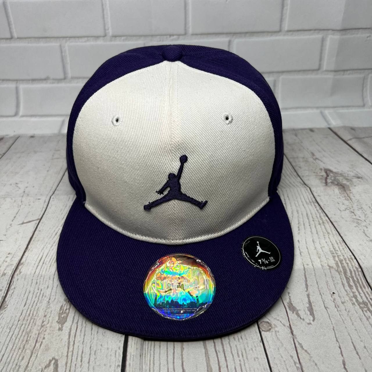 Air Jordan Grape 7 3/8 Jumpman Hat Fitted Cap Men