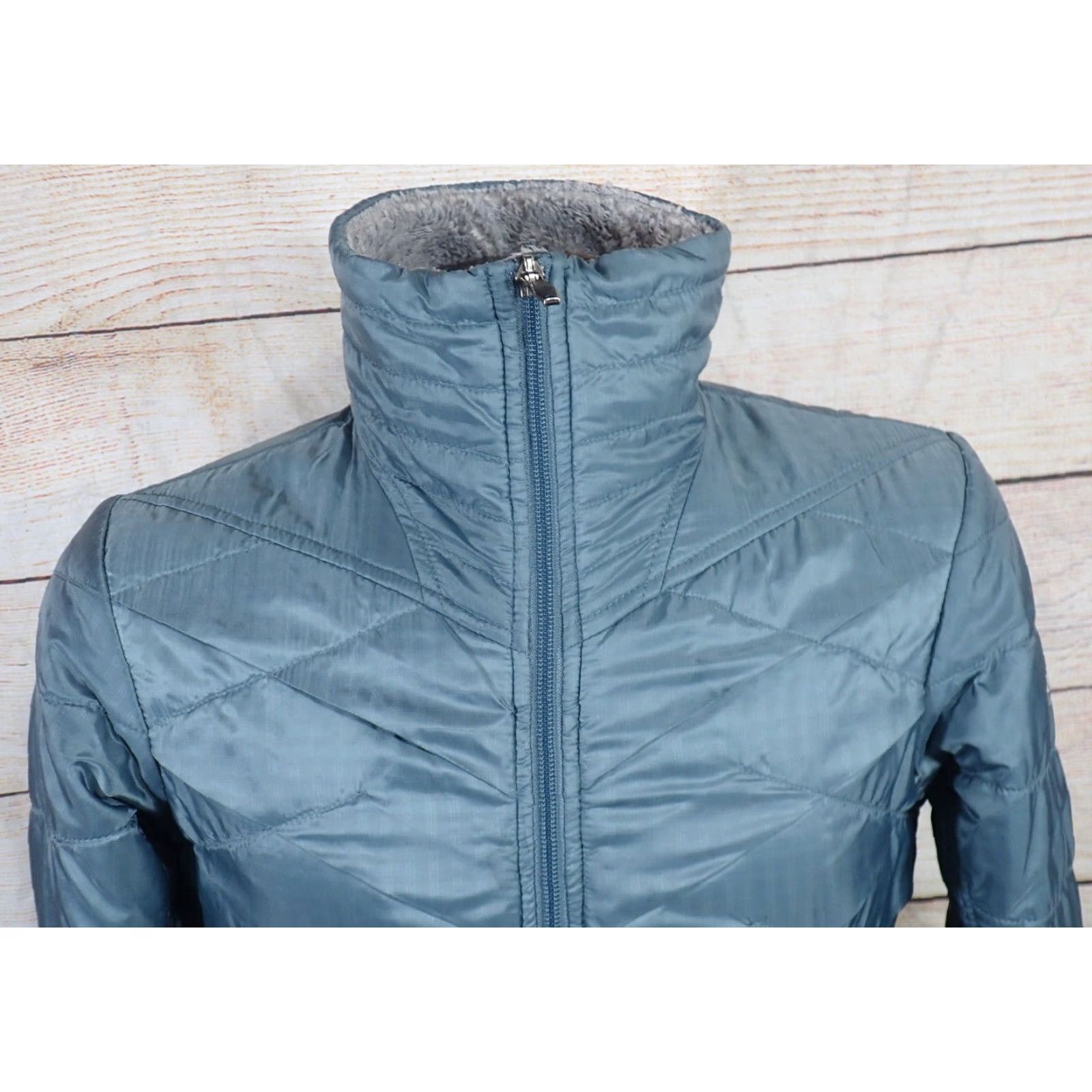 Vintage Columbia Omni Heat Interchange Full Zip Thermal Ski Jacket Womens Small Green Colsuit Jacket (Jacket) - 90s Outdoor Cozy Regular Fit with Zip Pockets Size S / US 4 / IT 40 - 2 Thumbnail